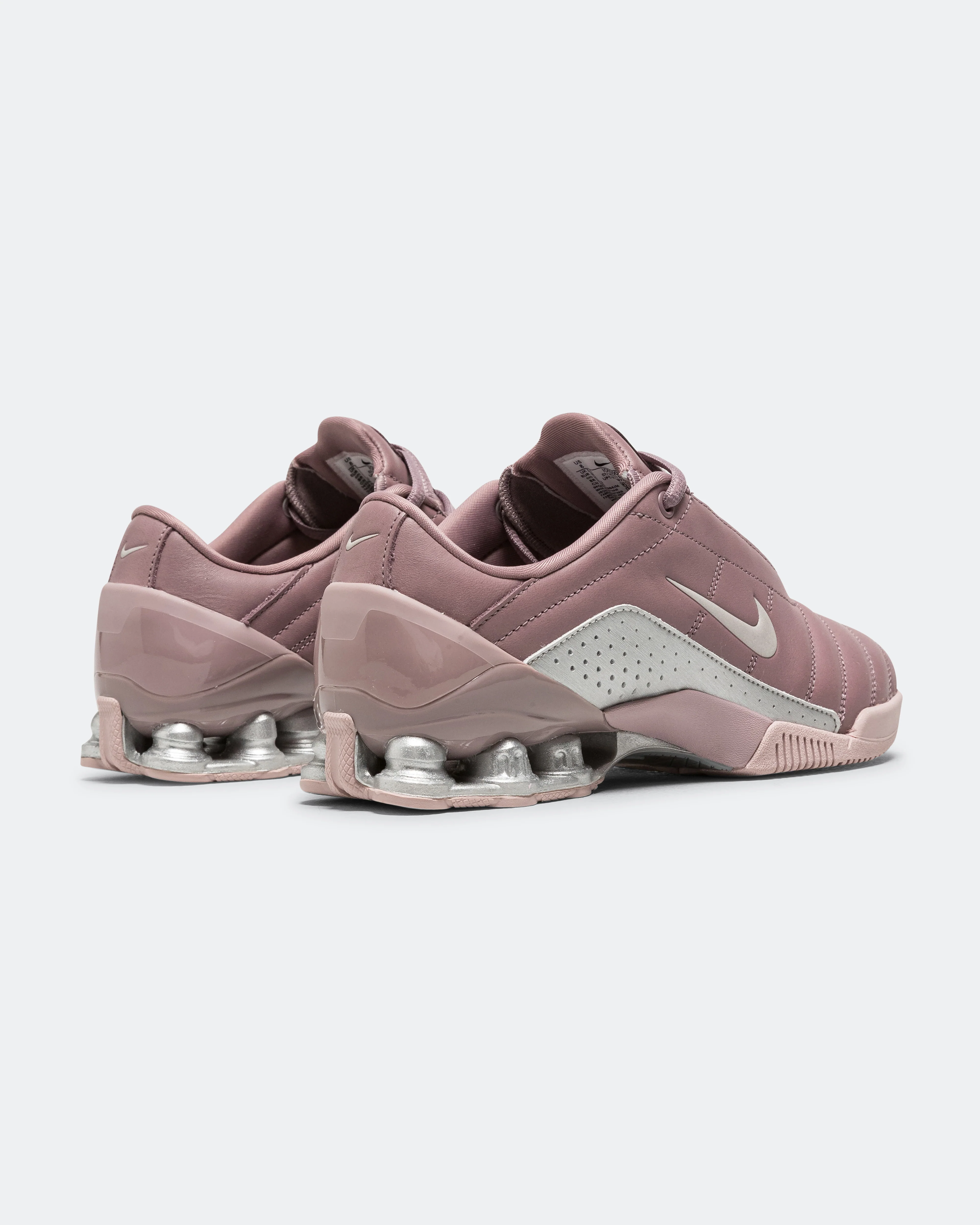 Womens T90 Shox Magia QS - Taupe Grey/Metallic Silver-Lt Violet Ore - Image 3