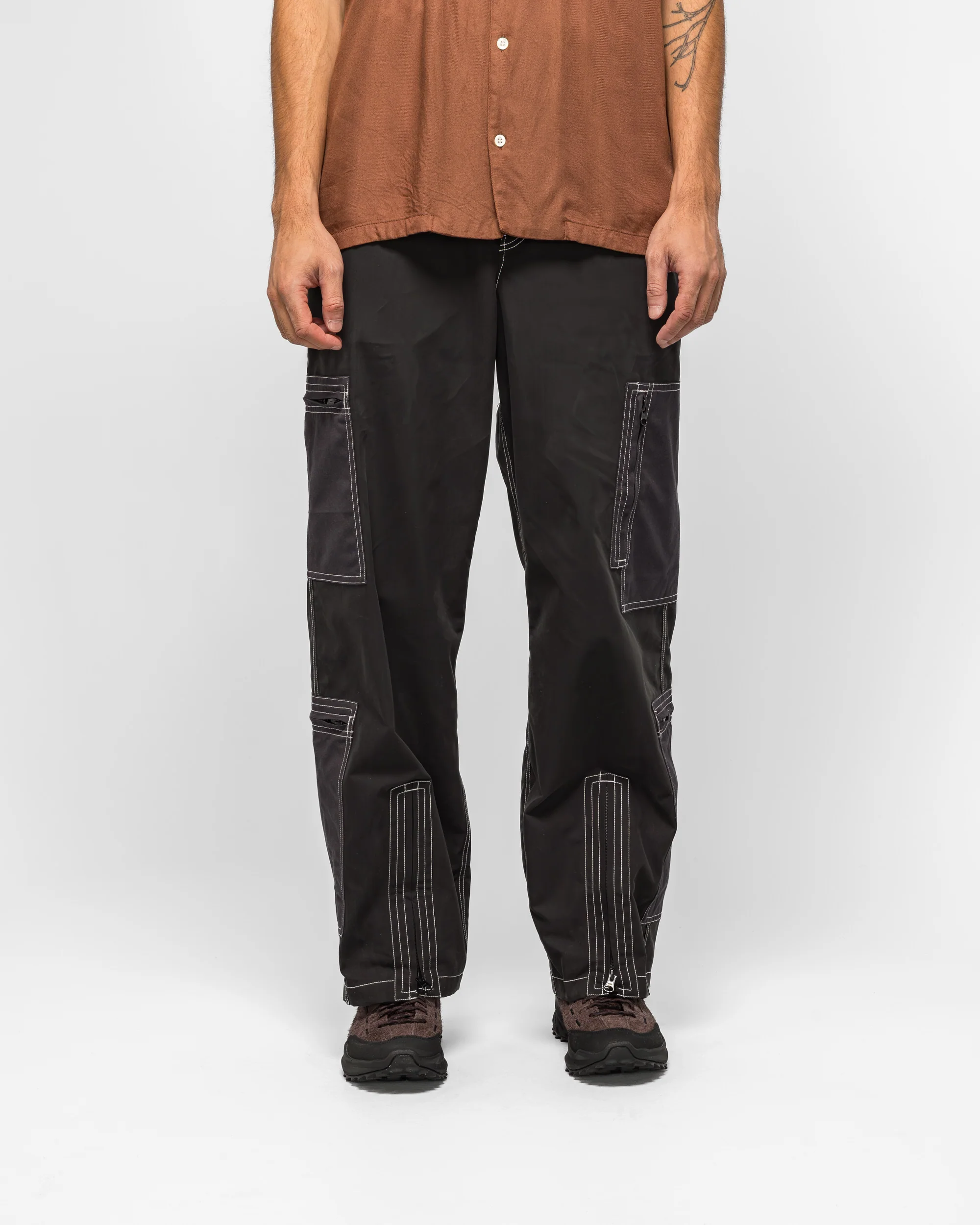 Cotton Nylon Flight Pants - Black - Image 2
