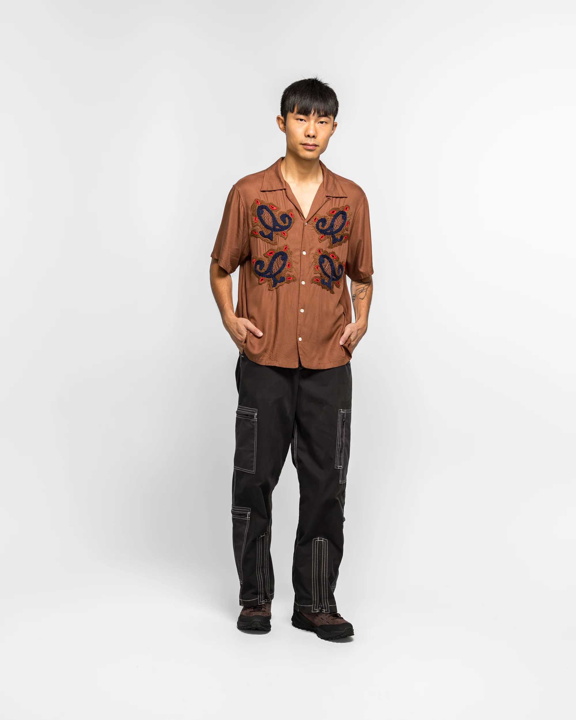 Cotton Nylon Flight Pants - Black - Image 5