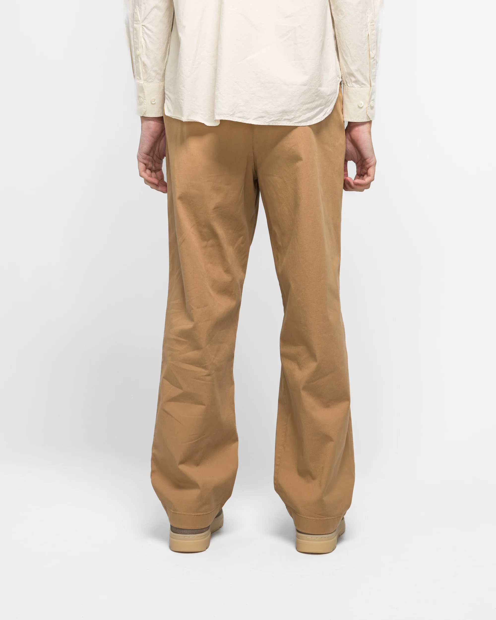 Benn Relaxed Twill Pleated Trouser - Utility Khaki - Image 4