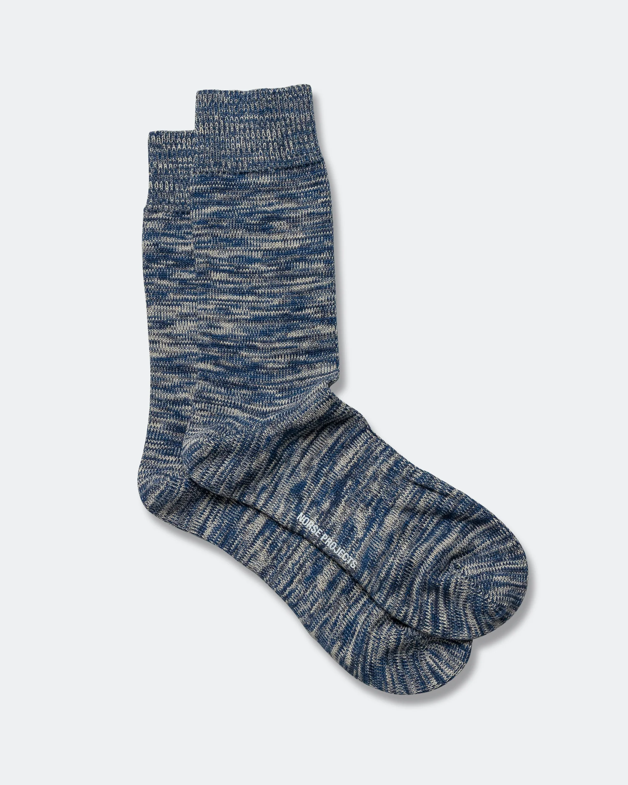 Bjarki Heavy Cotton Twist Sock - Estate Blue - Image 2
