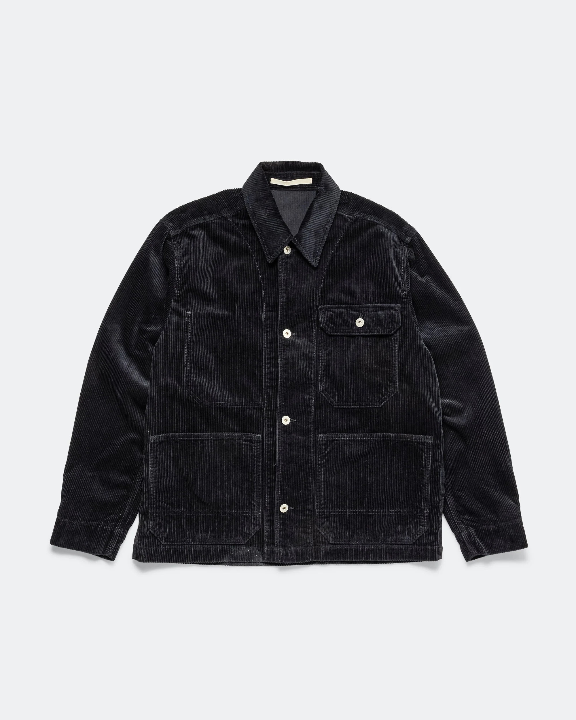 Folke Wide Corduroy Chore Jacket - Dark Navy
