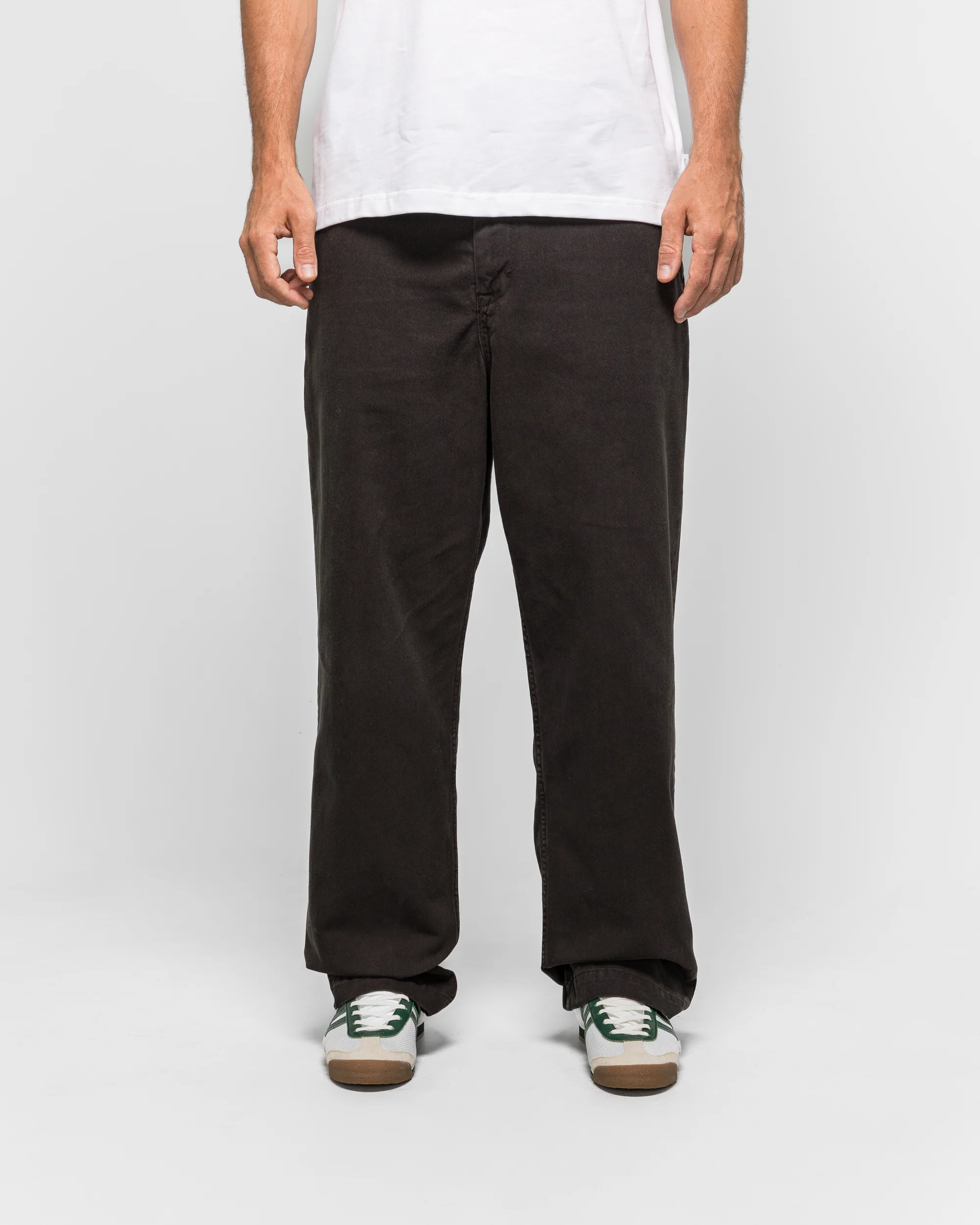 Hengifoss High Waist Heavy Twill Trouser - Black - Image 2
