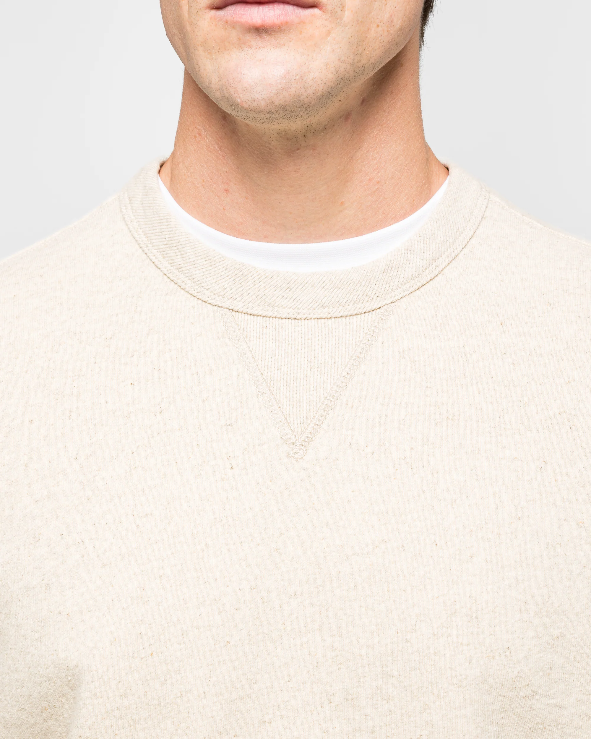 Kulhuse Cotton Linen Loopback Sweatshirt - Natural - Image 5