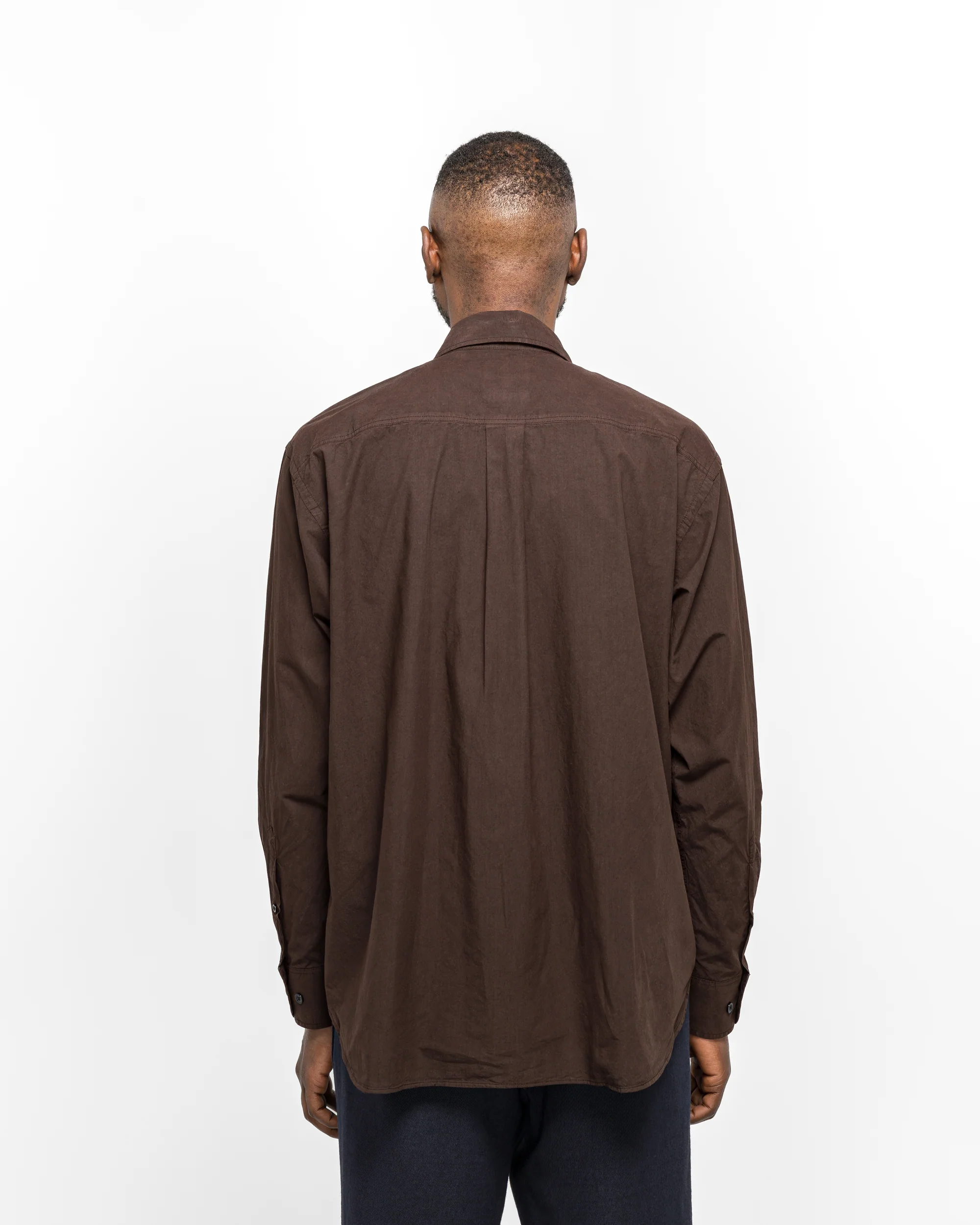 Ole Fatigue Cotton Tencel Shirt - Espresso - Image 4