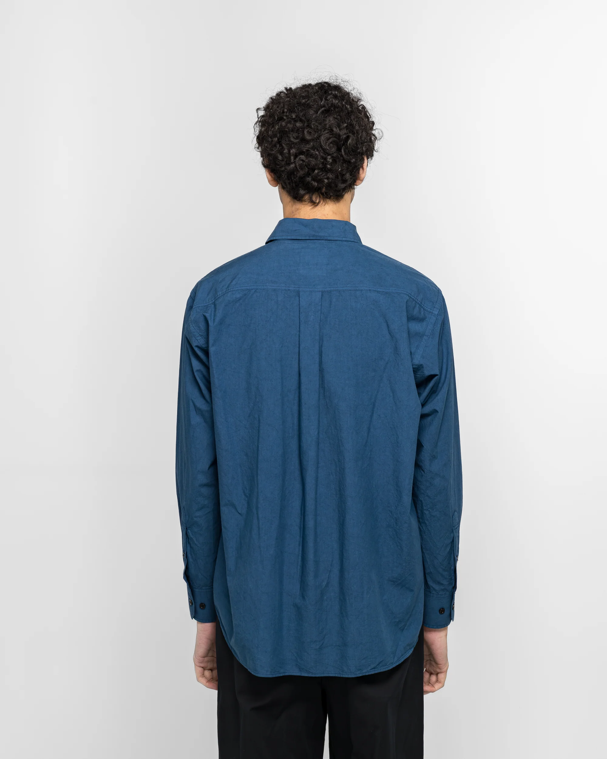 Ole Fatigue Cotton Tencel Shirt - Estate Blue - Image 4