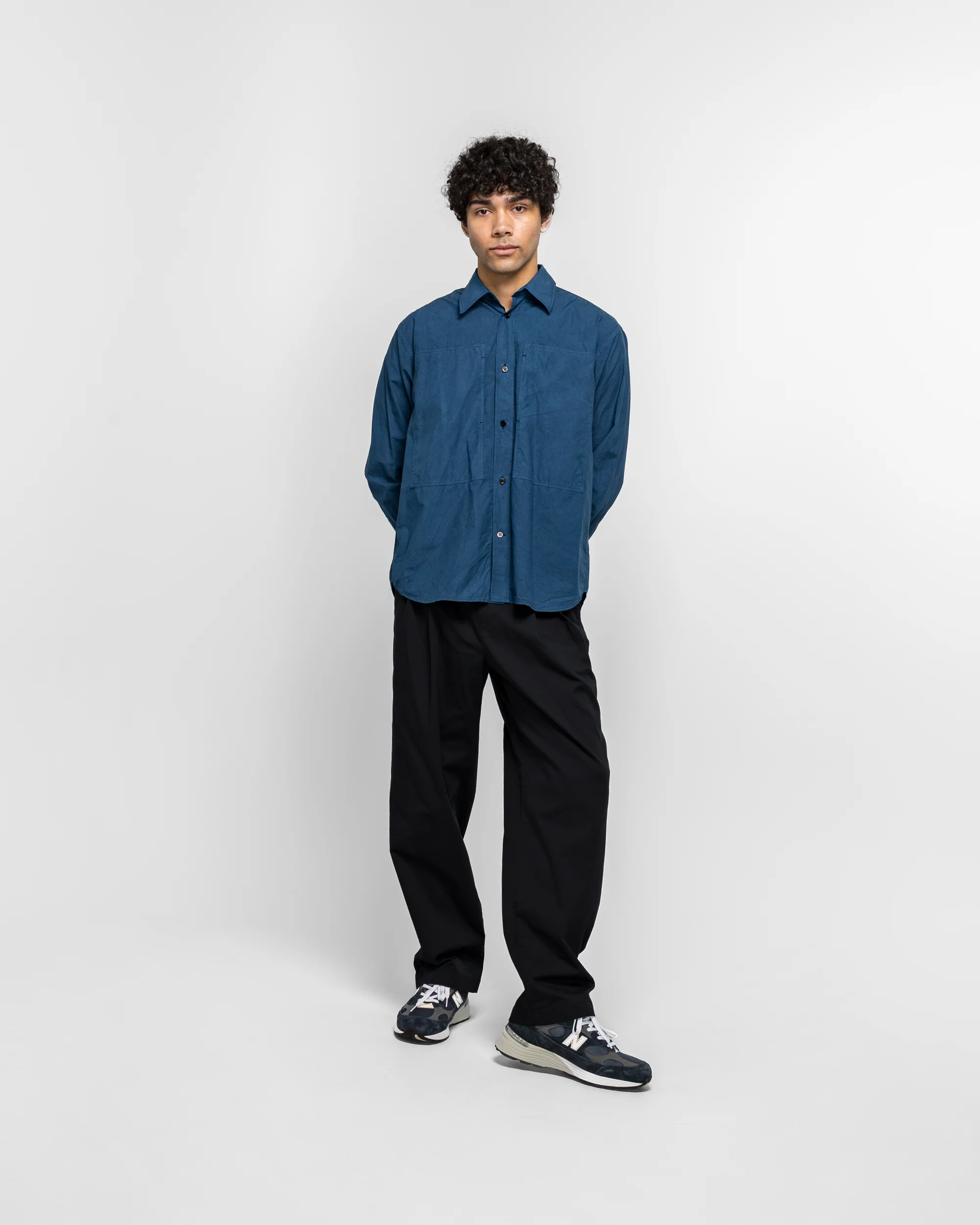 Ole Fatigue Cotton Tencel Shirt - Estate Blue - Image 5
