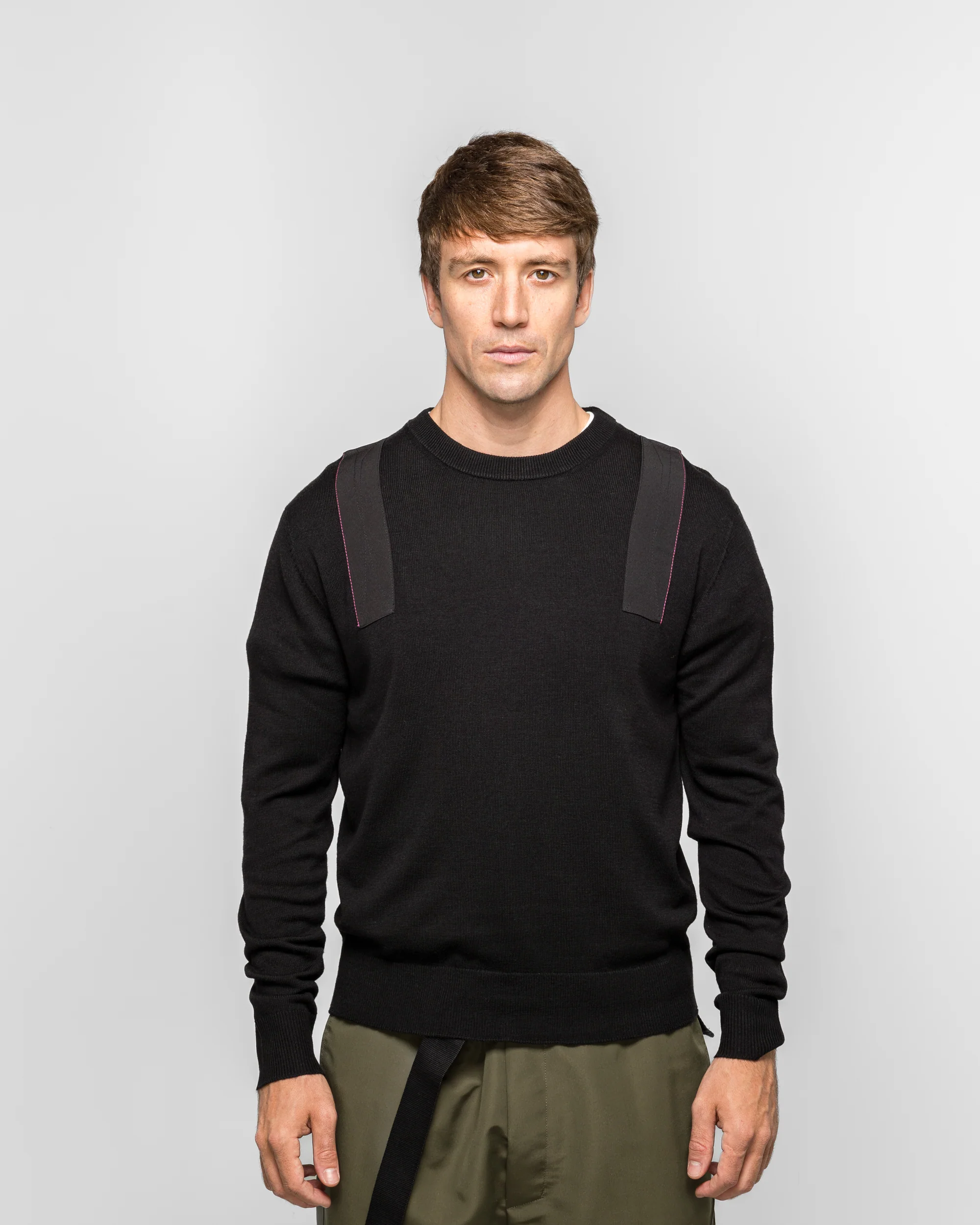 Applied Tape Knit - Black - Image 2