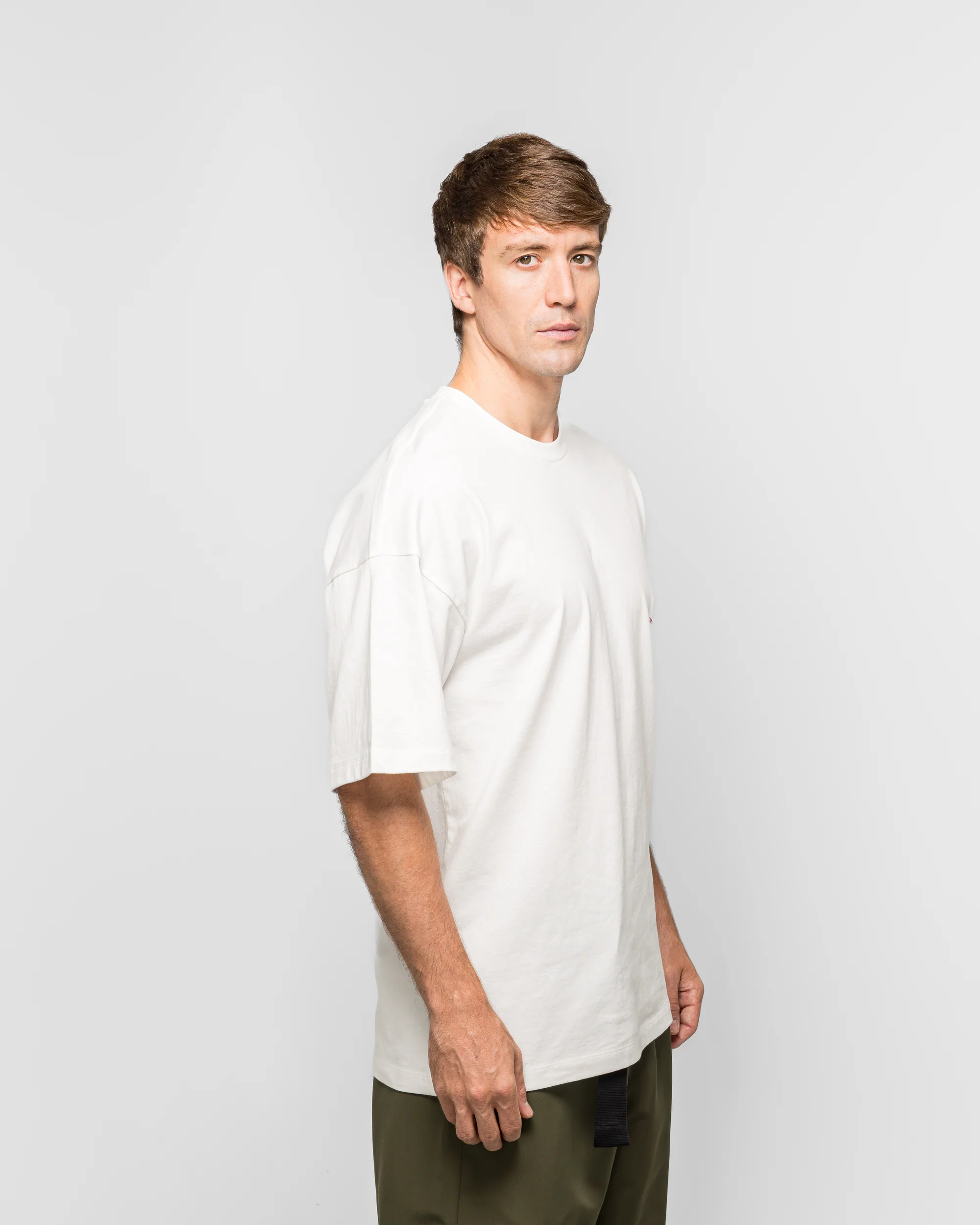 Oversize Keys Print Tee - White - Image 3