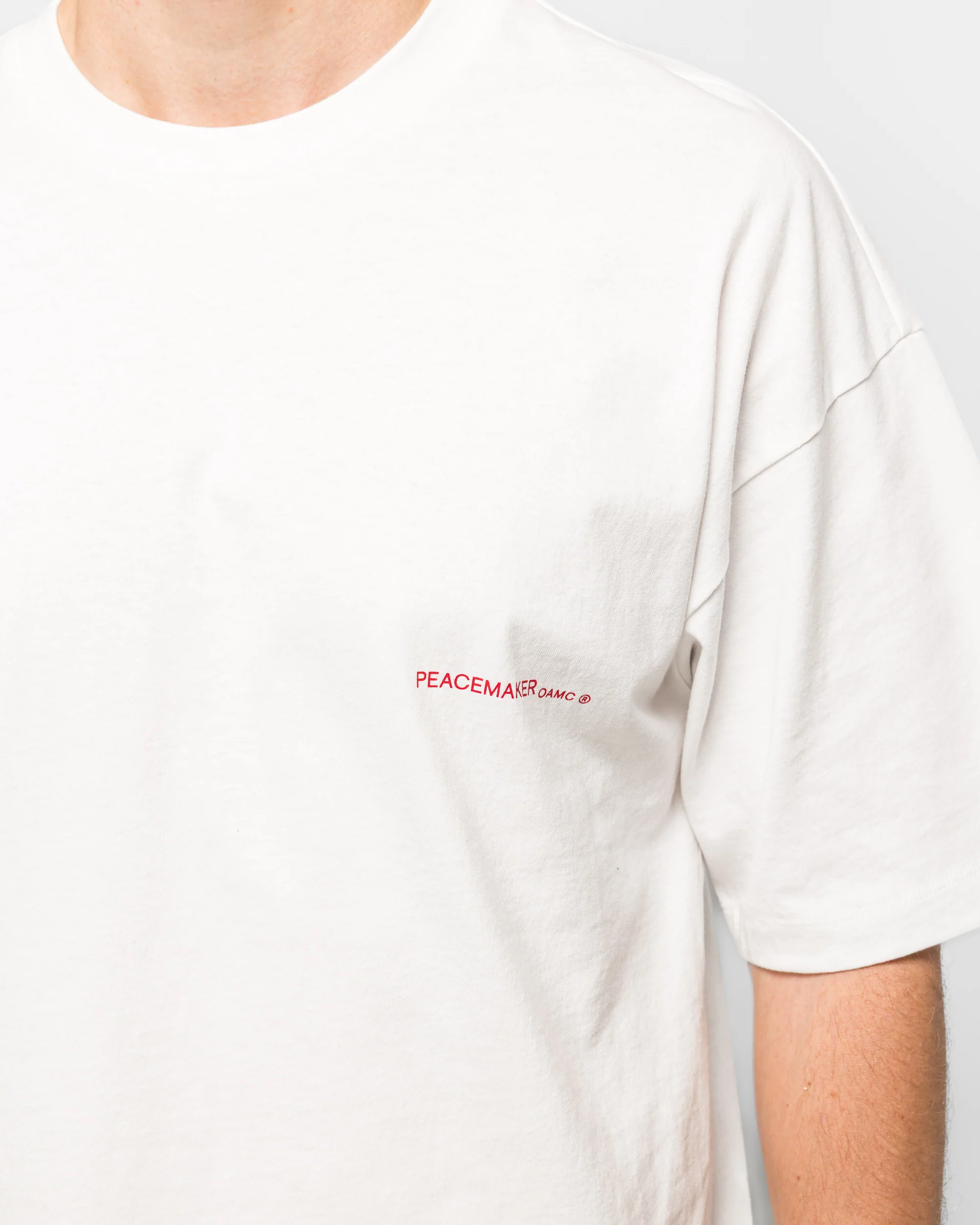 Oversize Keys Print Tee - White - Image 5