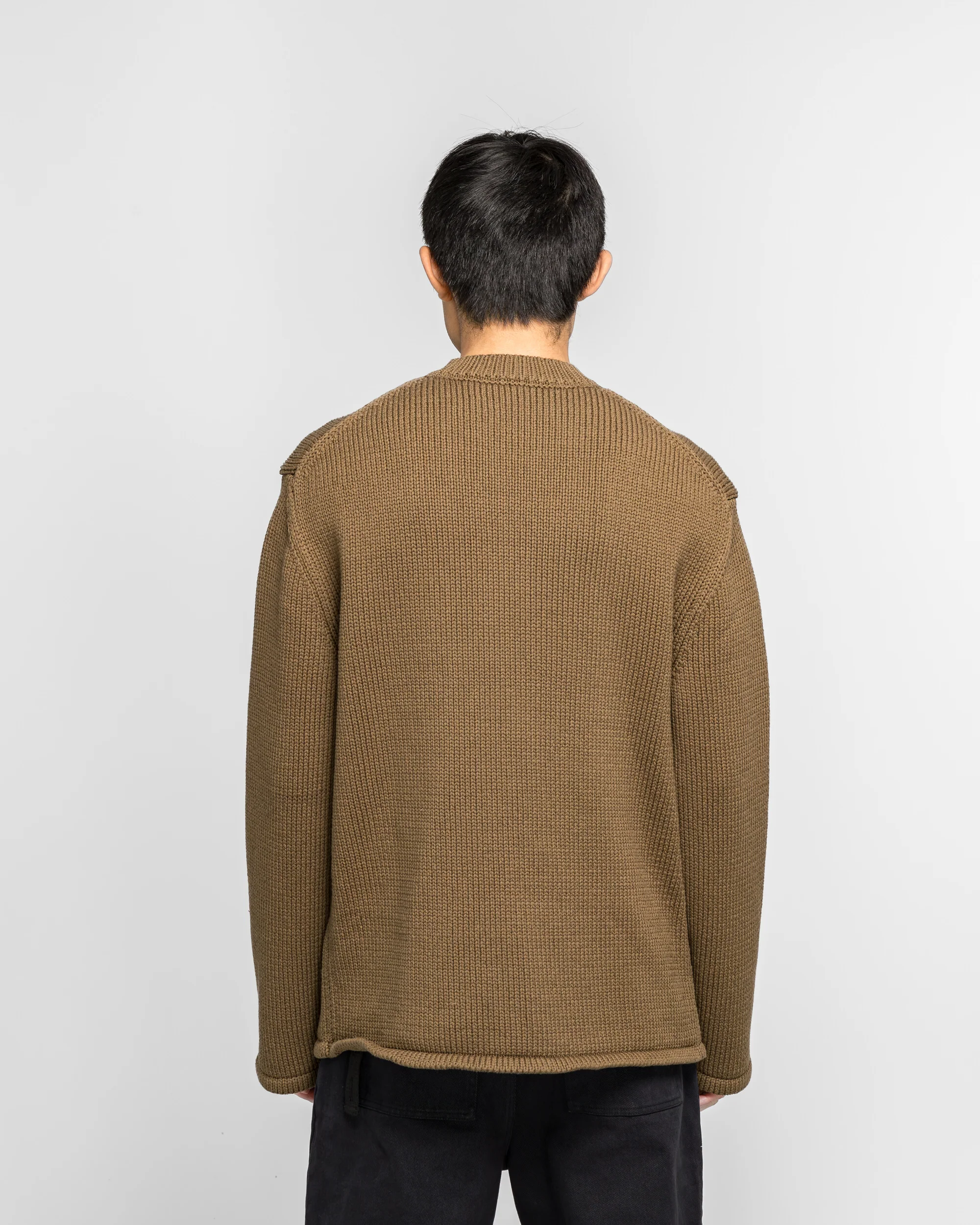 Shoulder Zip Knit - Beige - Image 4