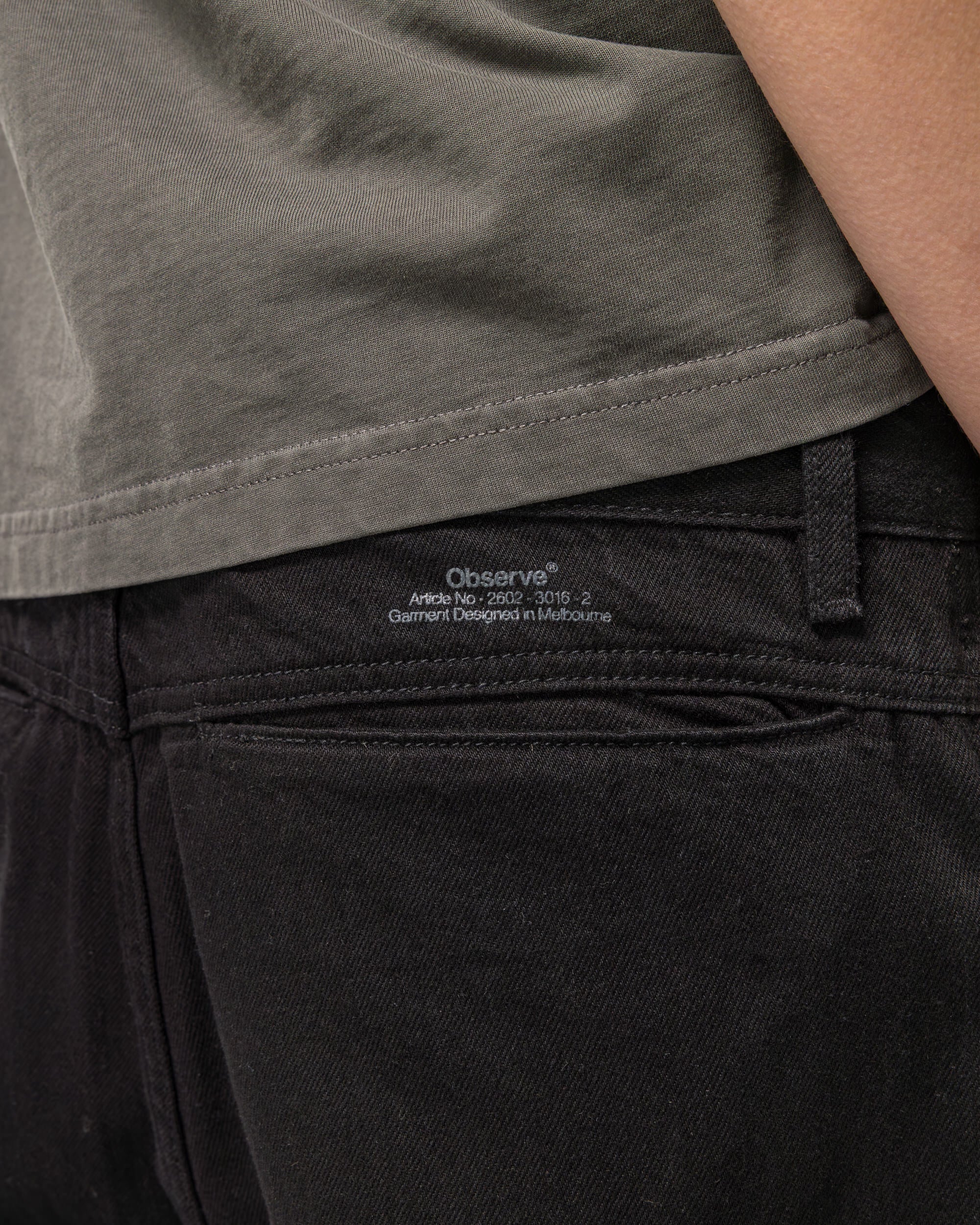 Twisted Cambia Denim Pant - Black - Image 5