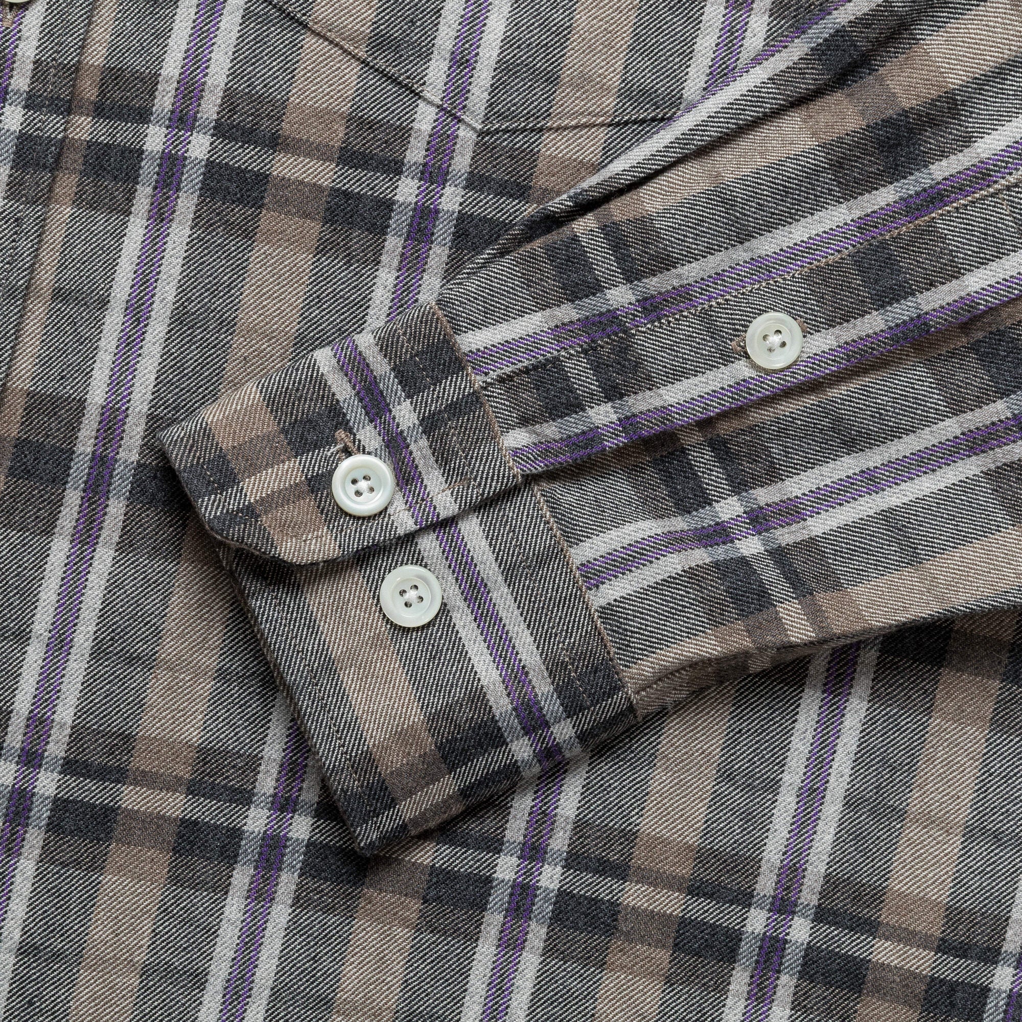 Ole Oversized Check Shirt x UP THERE - Charcoal Grey - Image 5