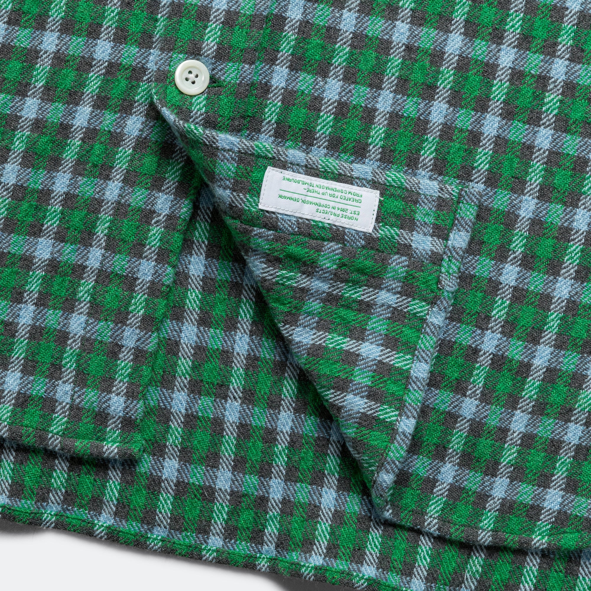 Ole Oversized Check Shirt x UP THERE - Olive Night - Image 6
