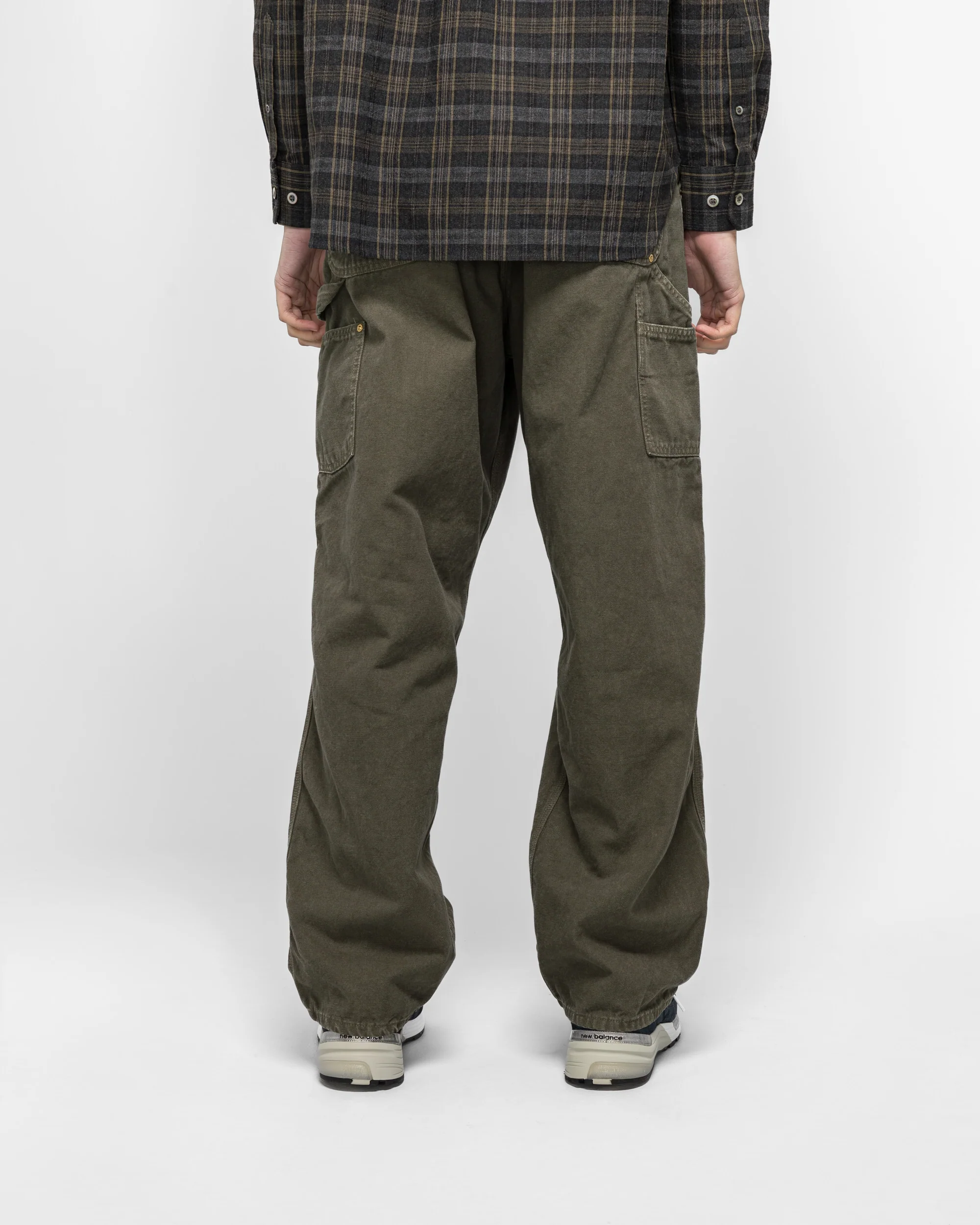 Dad's Fit Oxford Painter Pants - Army Green - Image 4