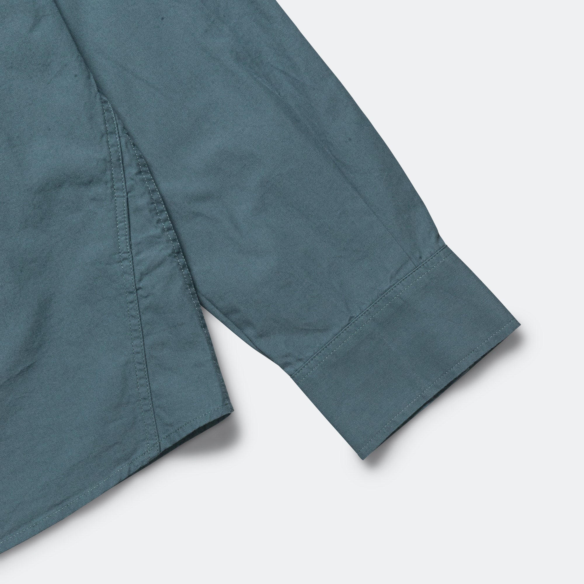 Overall Shirt - Washed Cotton Poplin Mineral Blue - Image 5