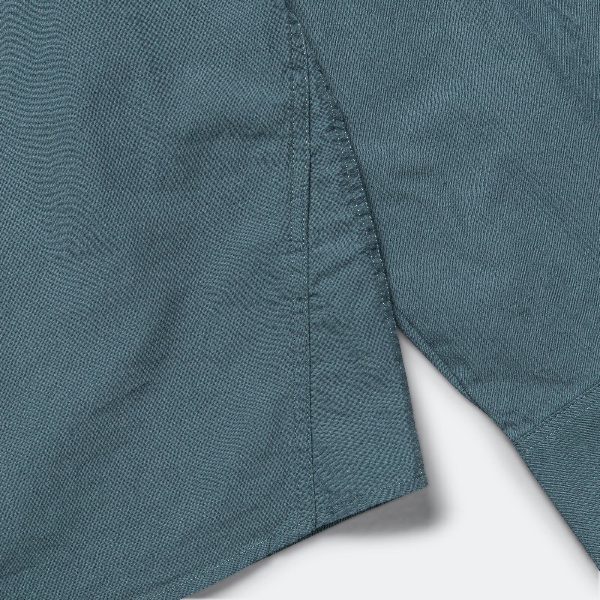 Overall Shirt - Washed Cotton Poplin Mineral Blue - Image 6
