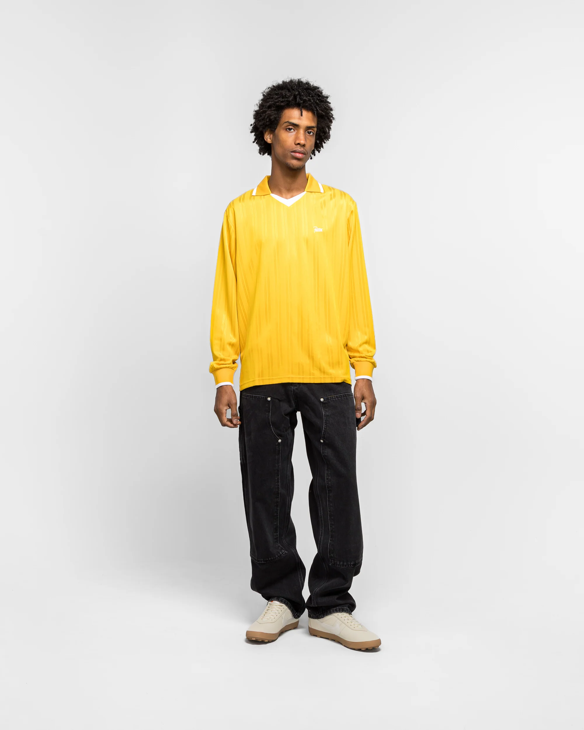 Jacquard Striped Long Sleeve - Golden Rod - Image 6