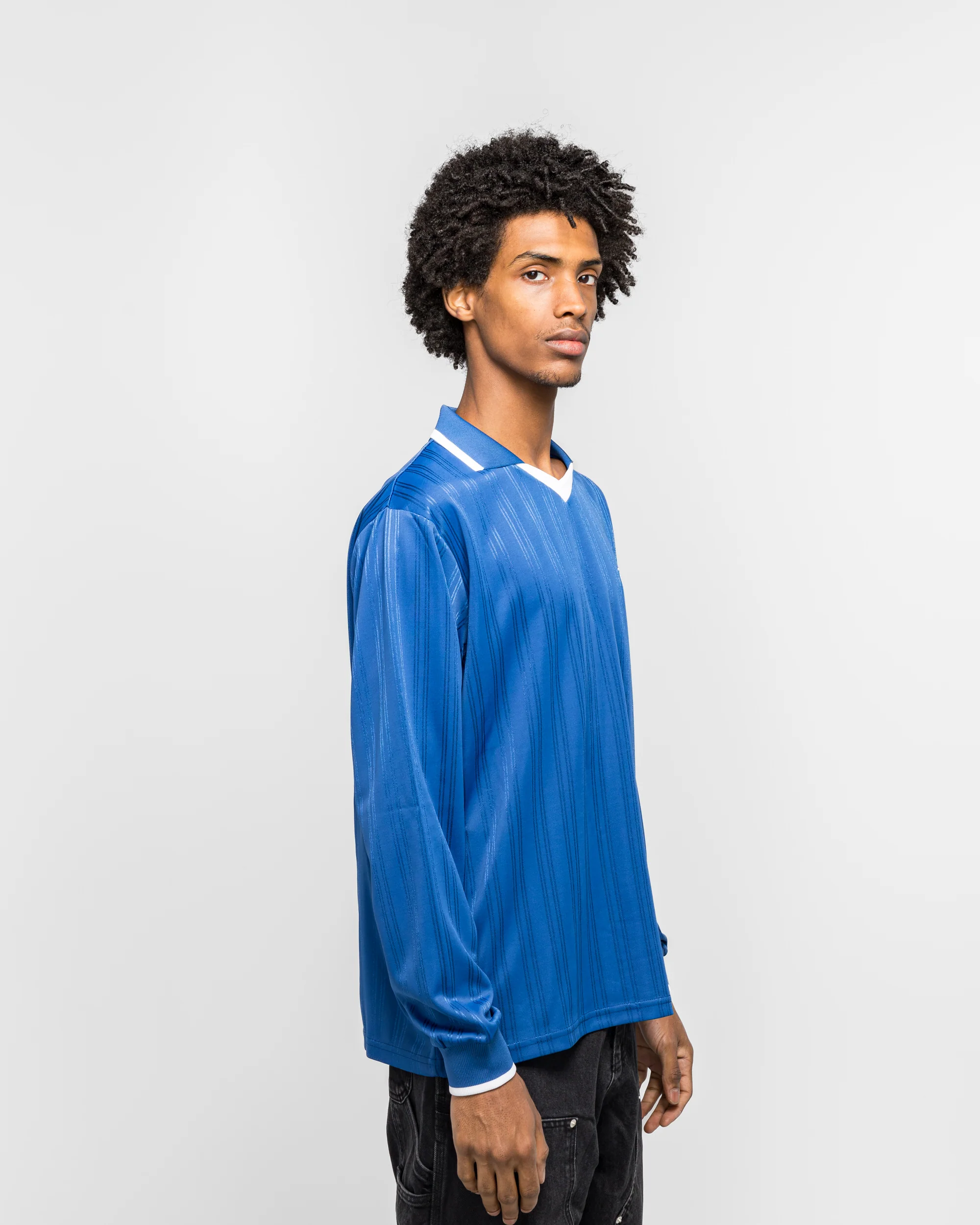 Jacquard Striped Long Sleeve - Monaco Blue - Image 3