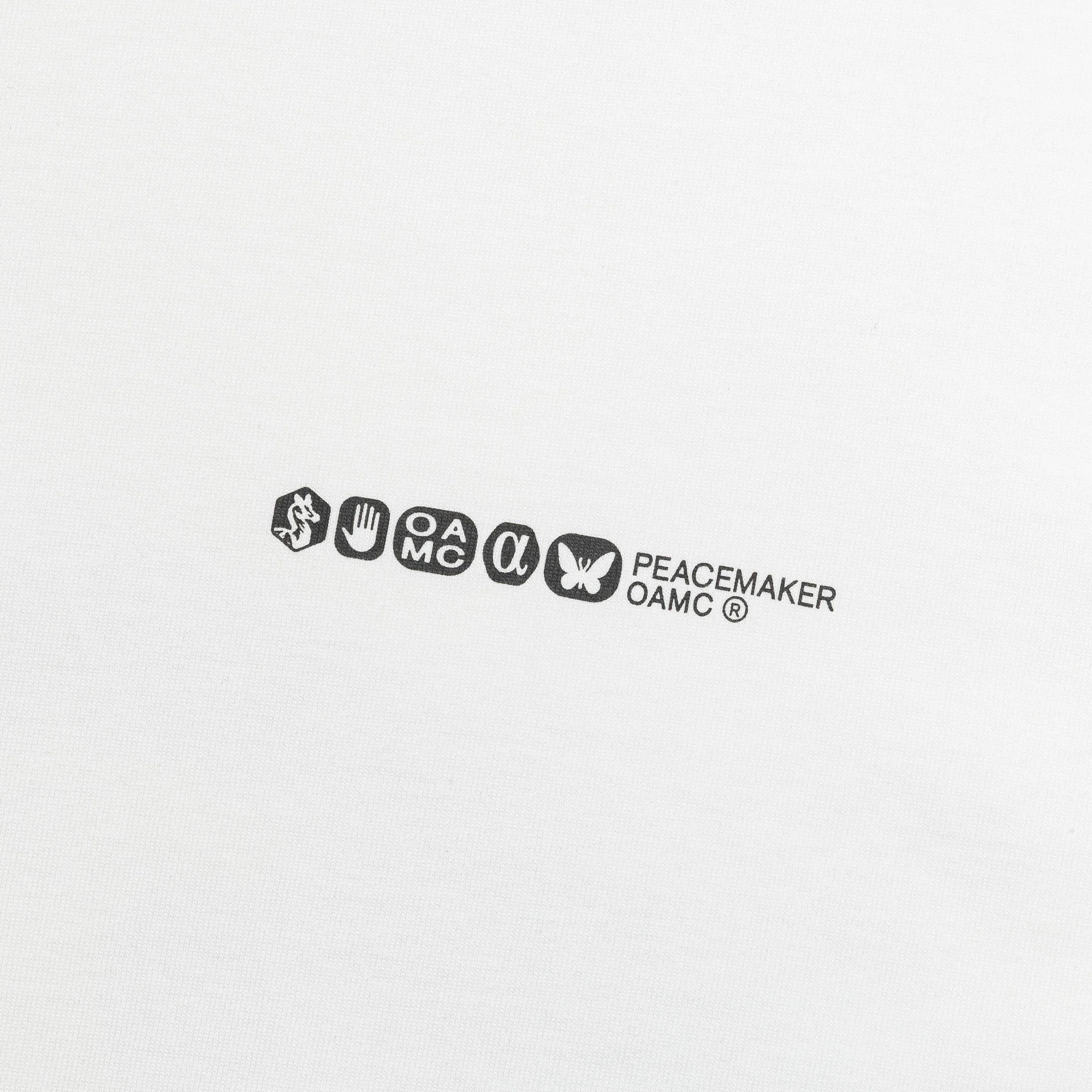 Peacemaker Painted Double Layer Boxy T-Shirt - Snow White - Image 4