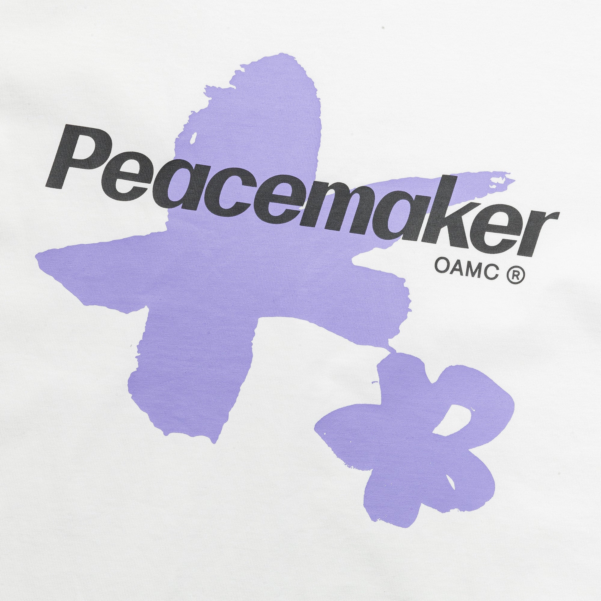 Peacemaker Painted Double Layer Boxy T-Shirt - Snow White - Image 8