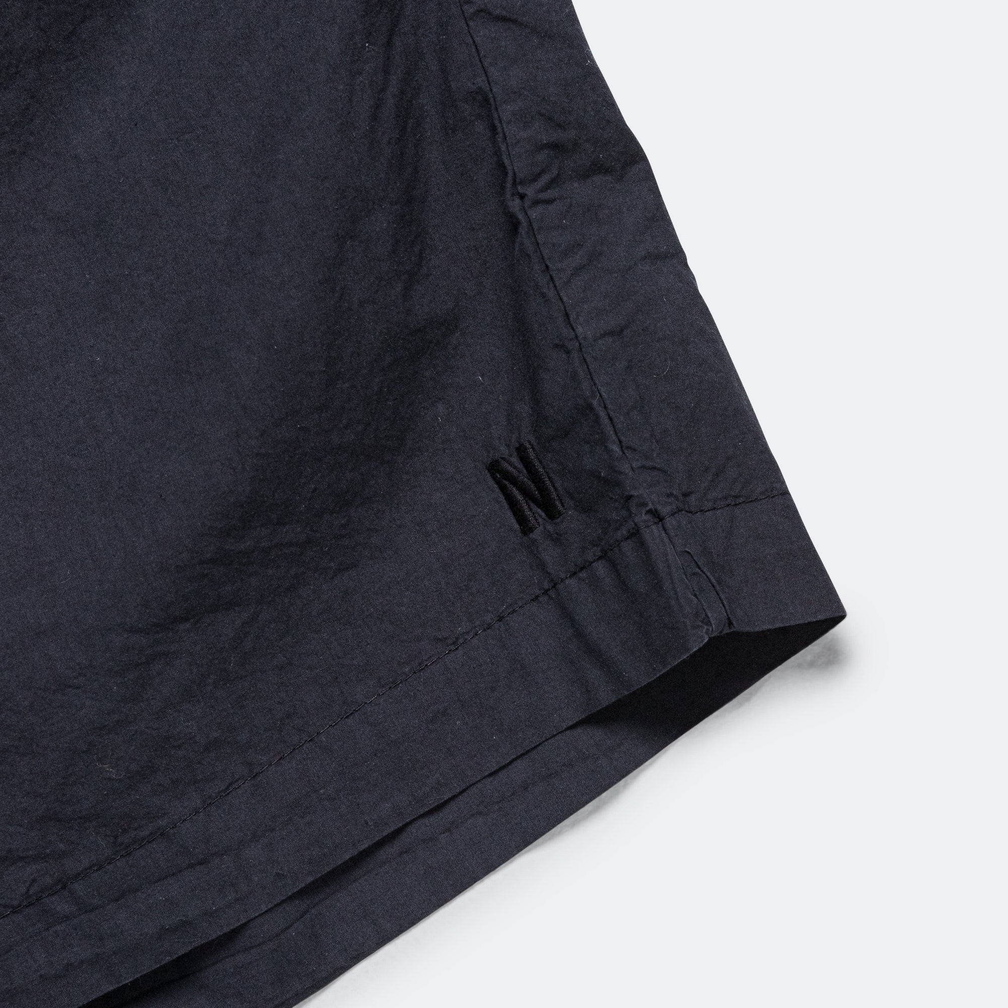Per Cotton Tencel Shorts - Dark Navy - Image 4