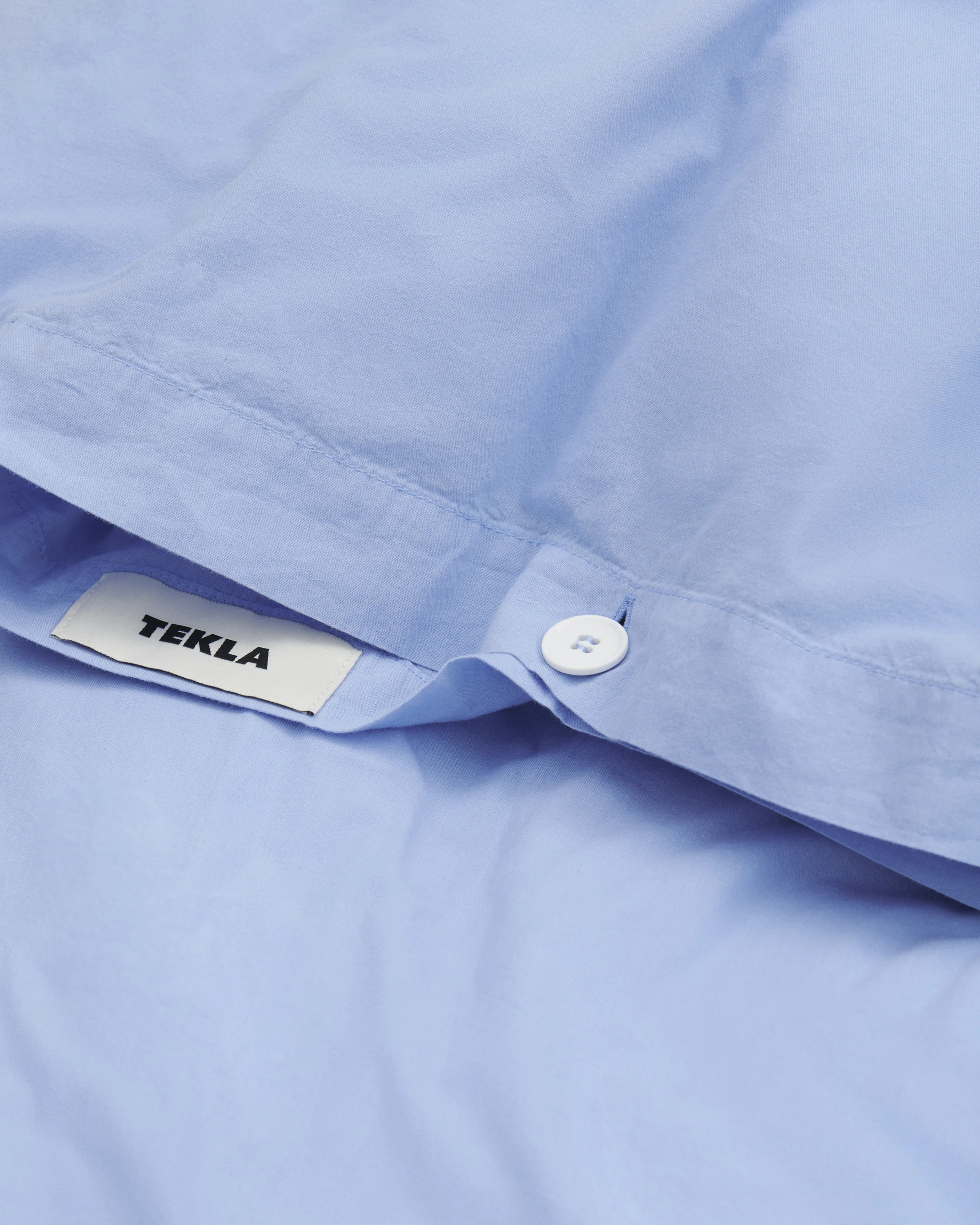 Percale Duvet Cover - Island Blue - Image 2