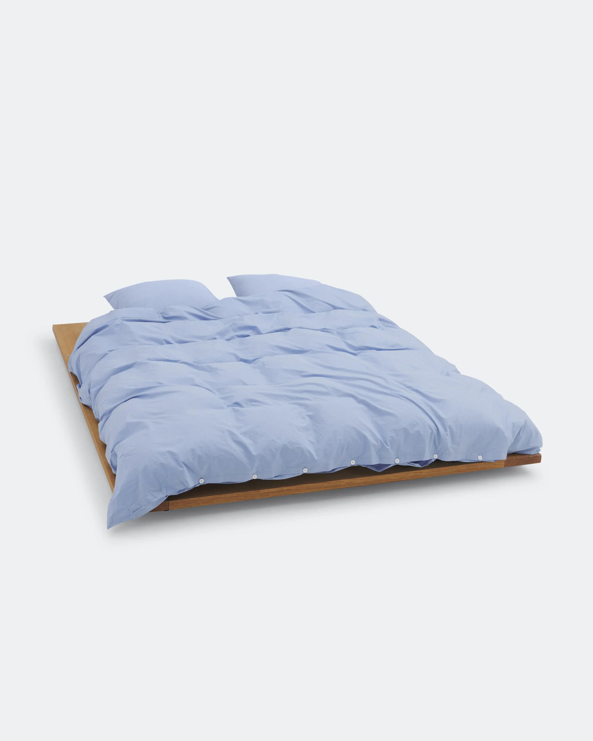 Percale Duvet Cover - Island Blue - Image 3