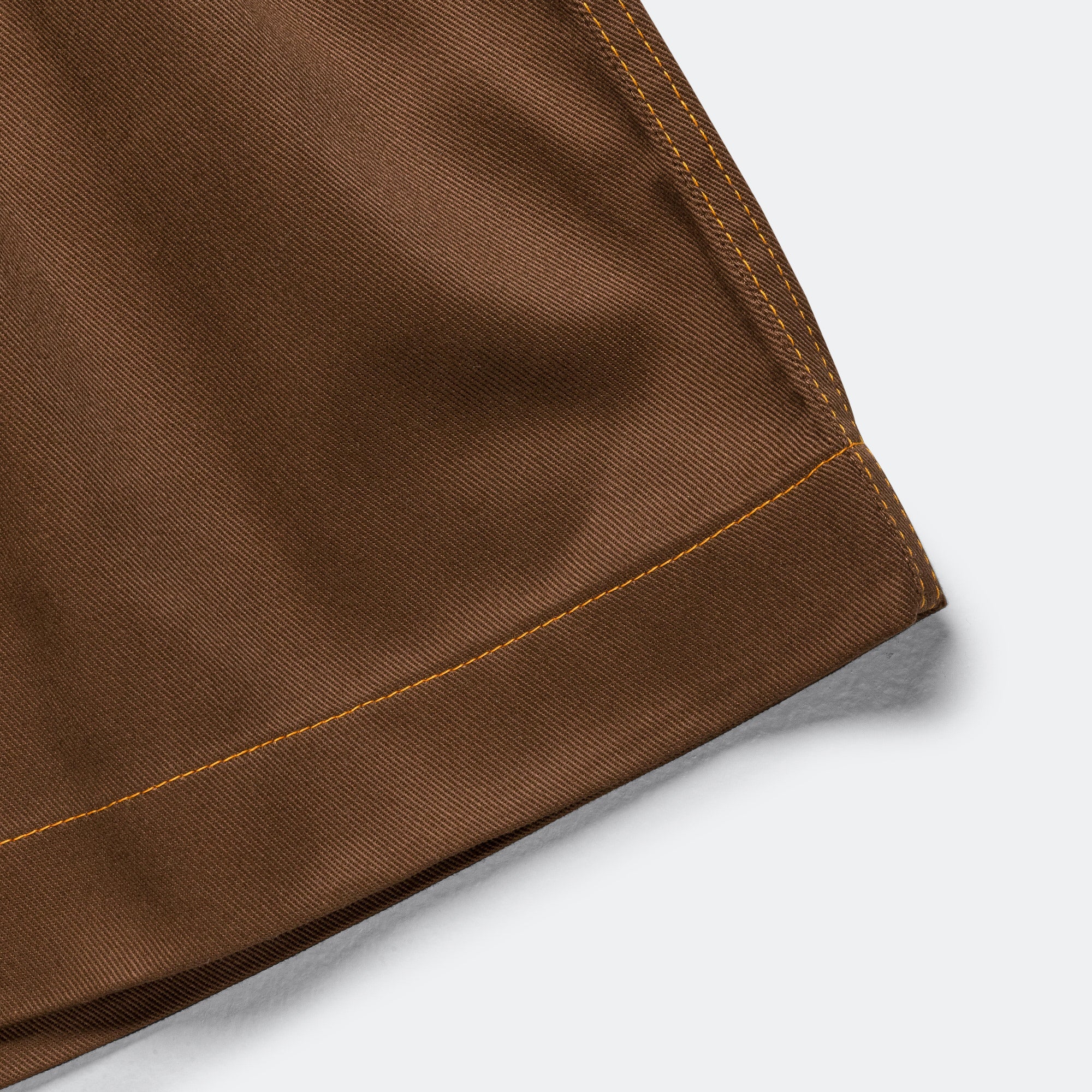 Pleated Oversized Shorts - Brown/Orange - Image 4