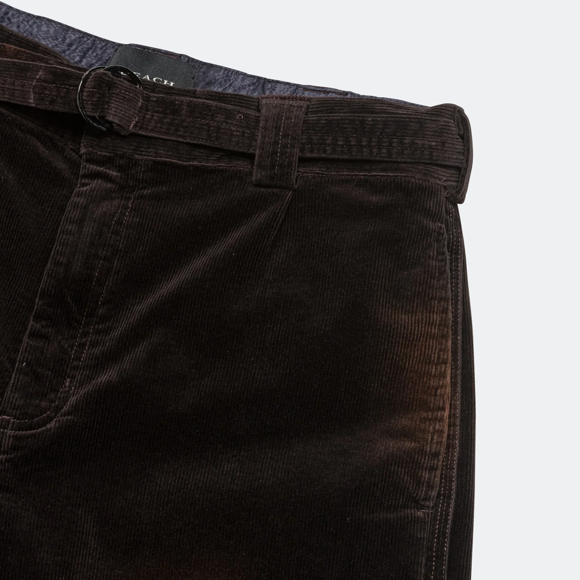 Pleated Work Pant - Washed Brown - Image 5