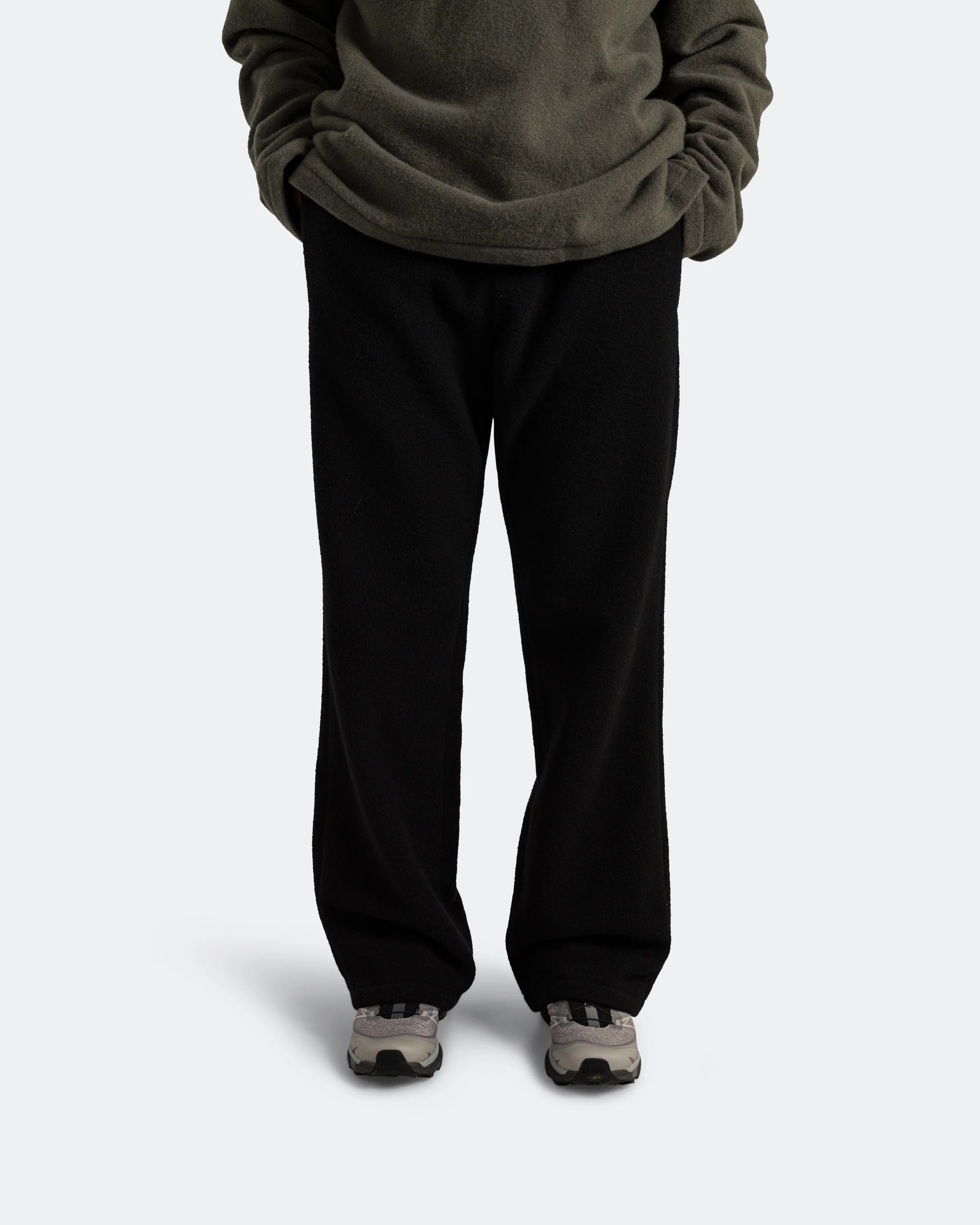 Polar Fleece Trousers - Black Natural Fleece - Image 2