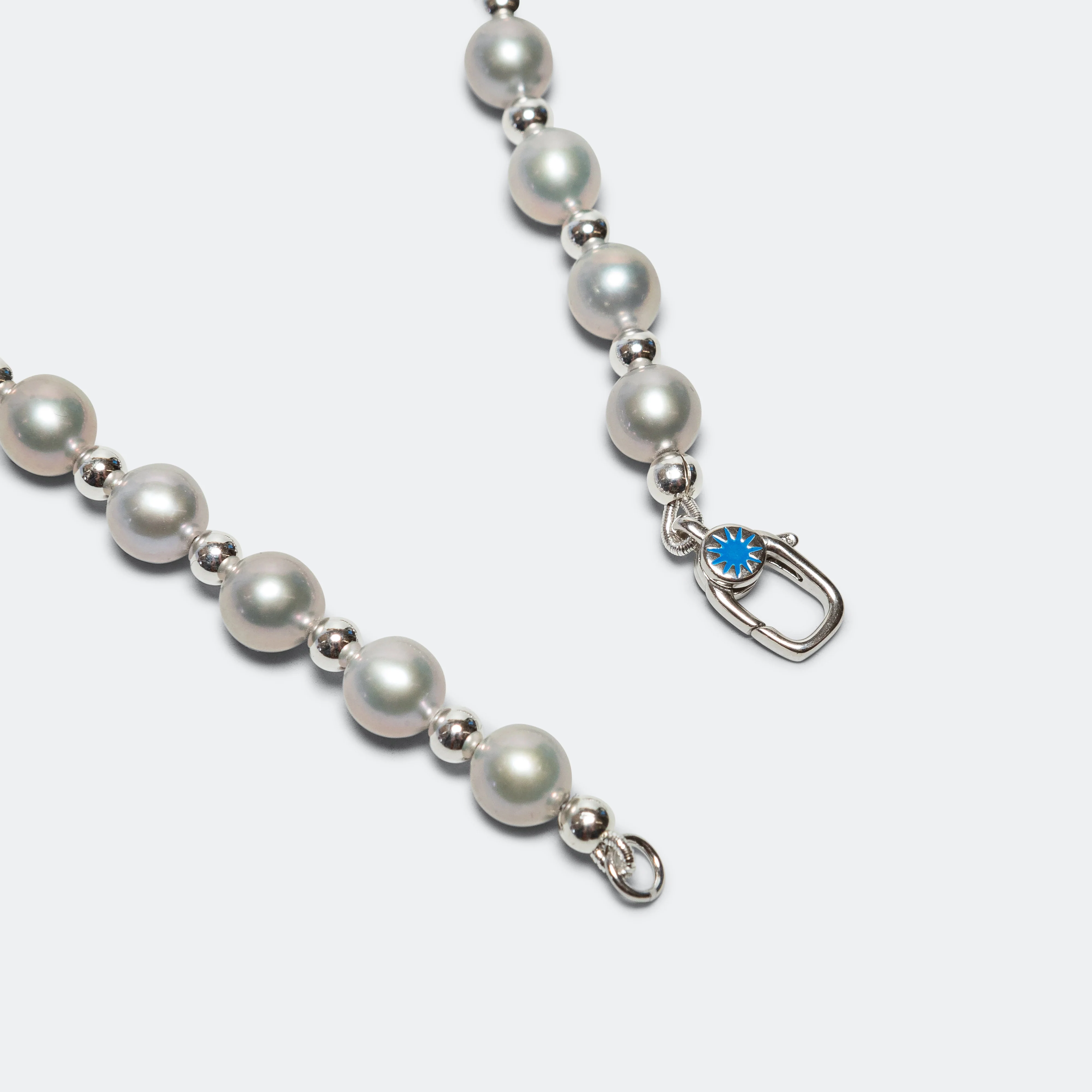 PPF Pearl Necklace - Silver Shine - Image 3