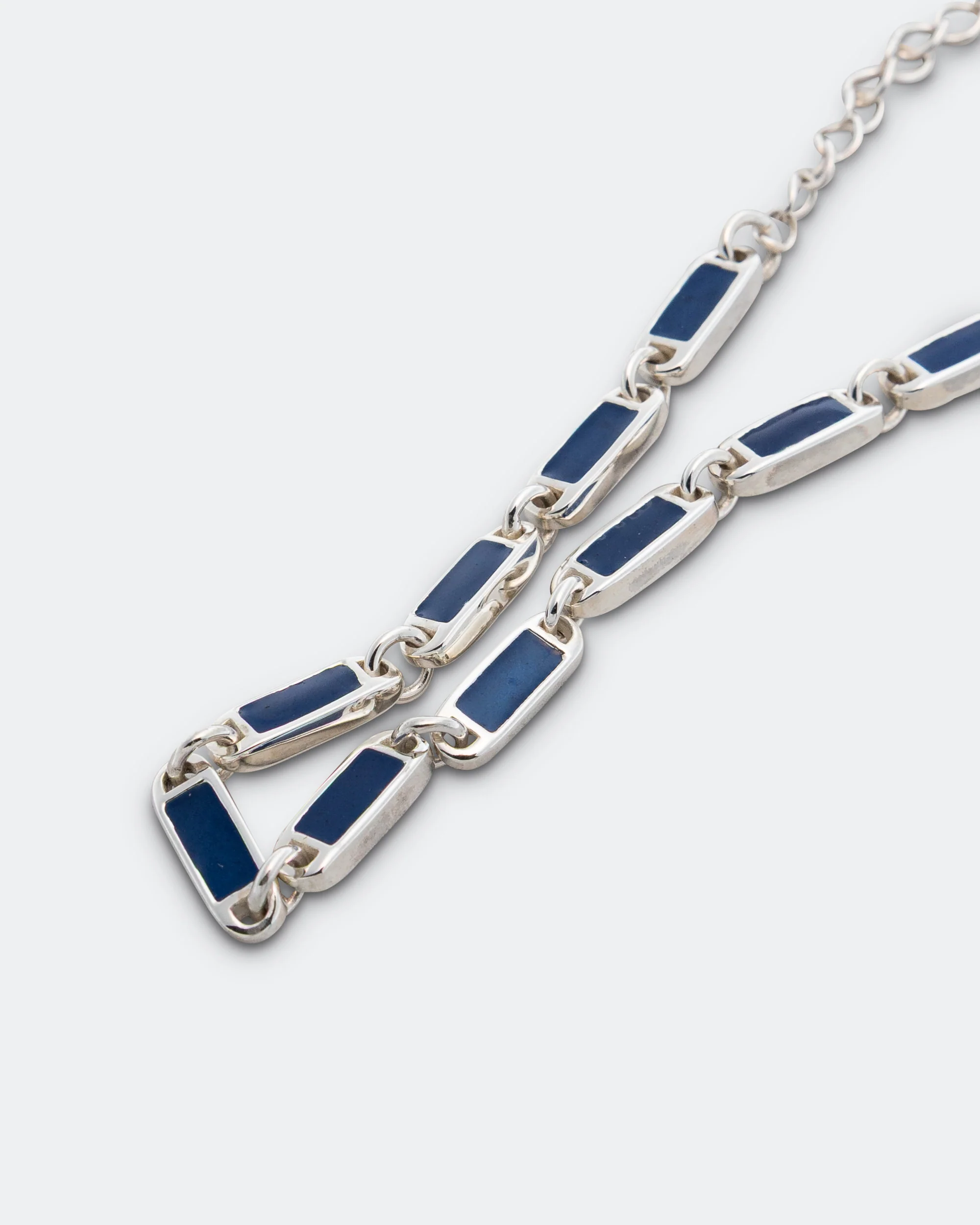 Poncho Bracelet - 925 Silver/Navy - Image 3