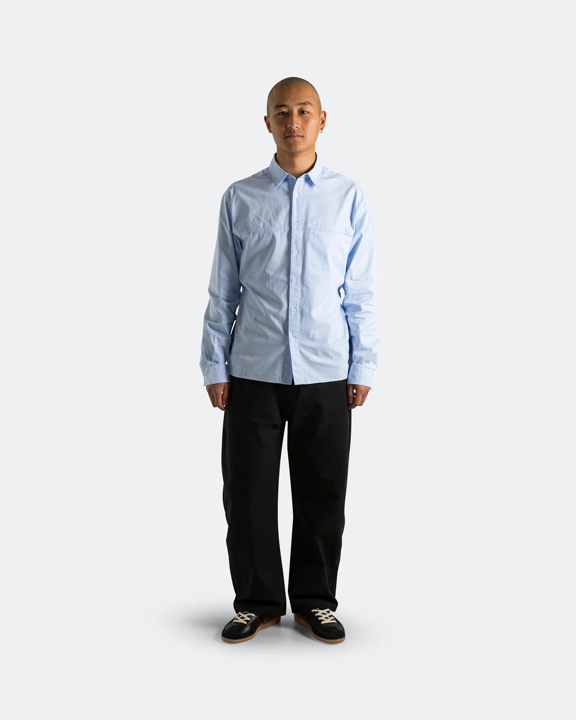 Poplin Loop Shirt - Blue - Image 6