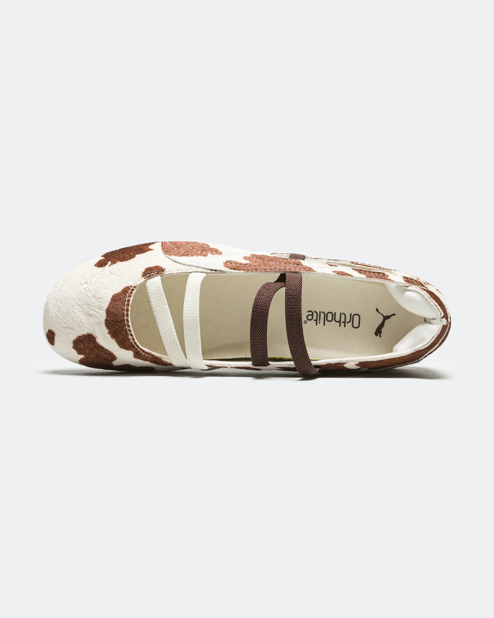 Womens Speedcat Ballet - Cow/Chocolate Brown - Image 4