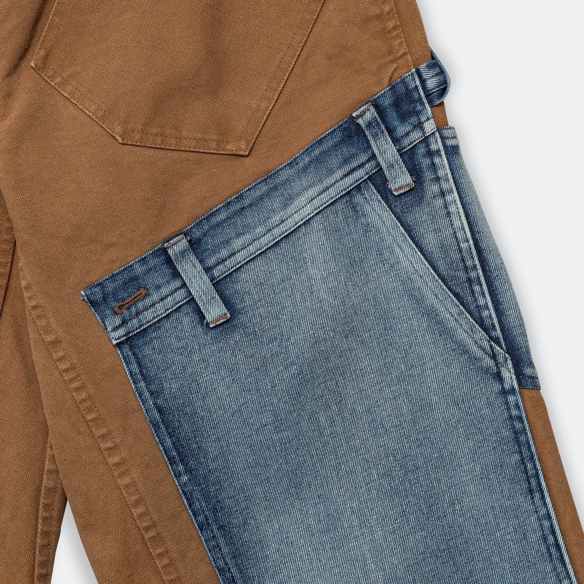 Re-make Carpenter Jeans - Brown/Blue - Image 4