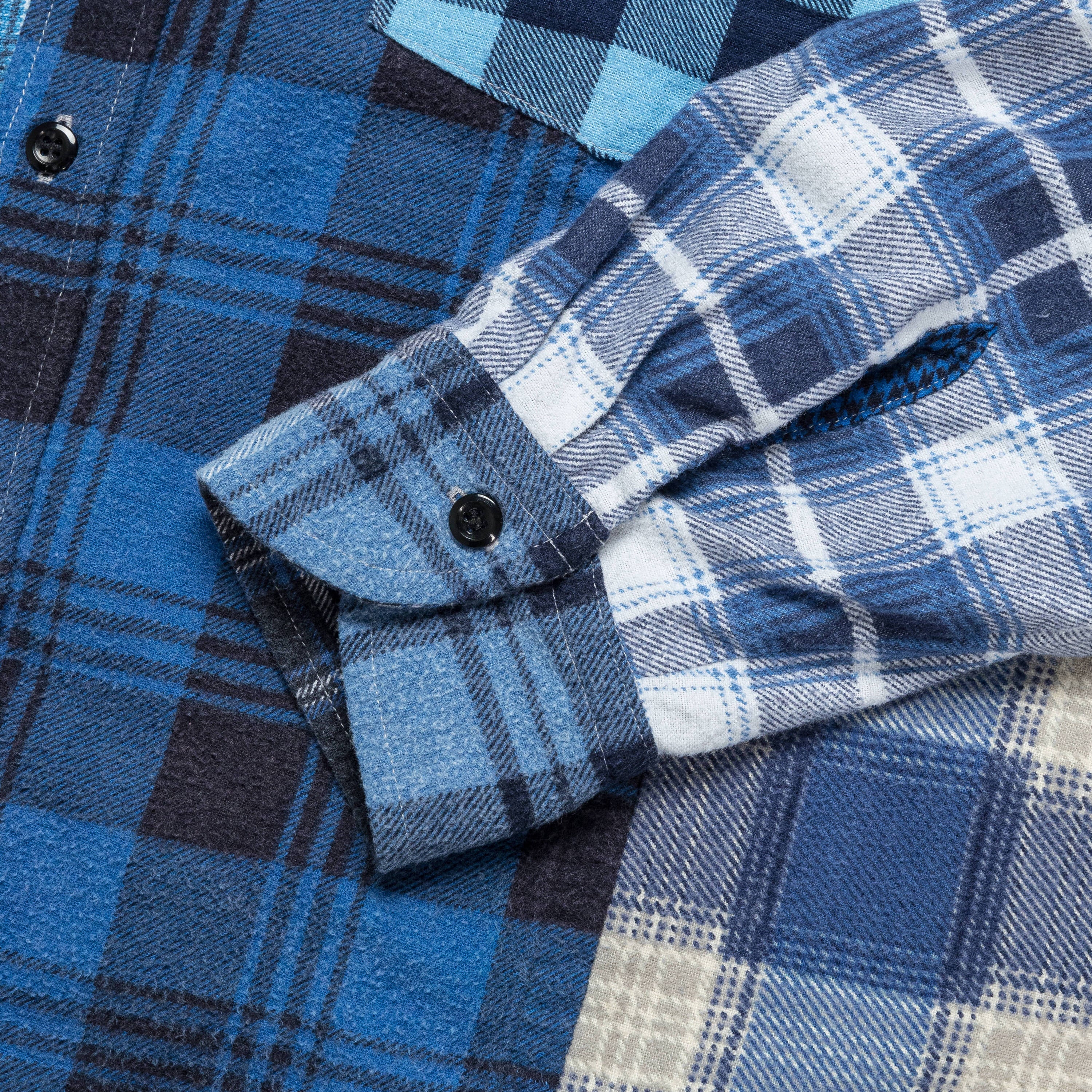 Rebuild Flannel Straight Hem Shirt SS25 - Large #4 - Image 6