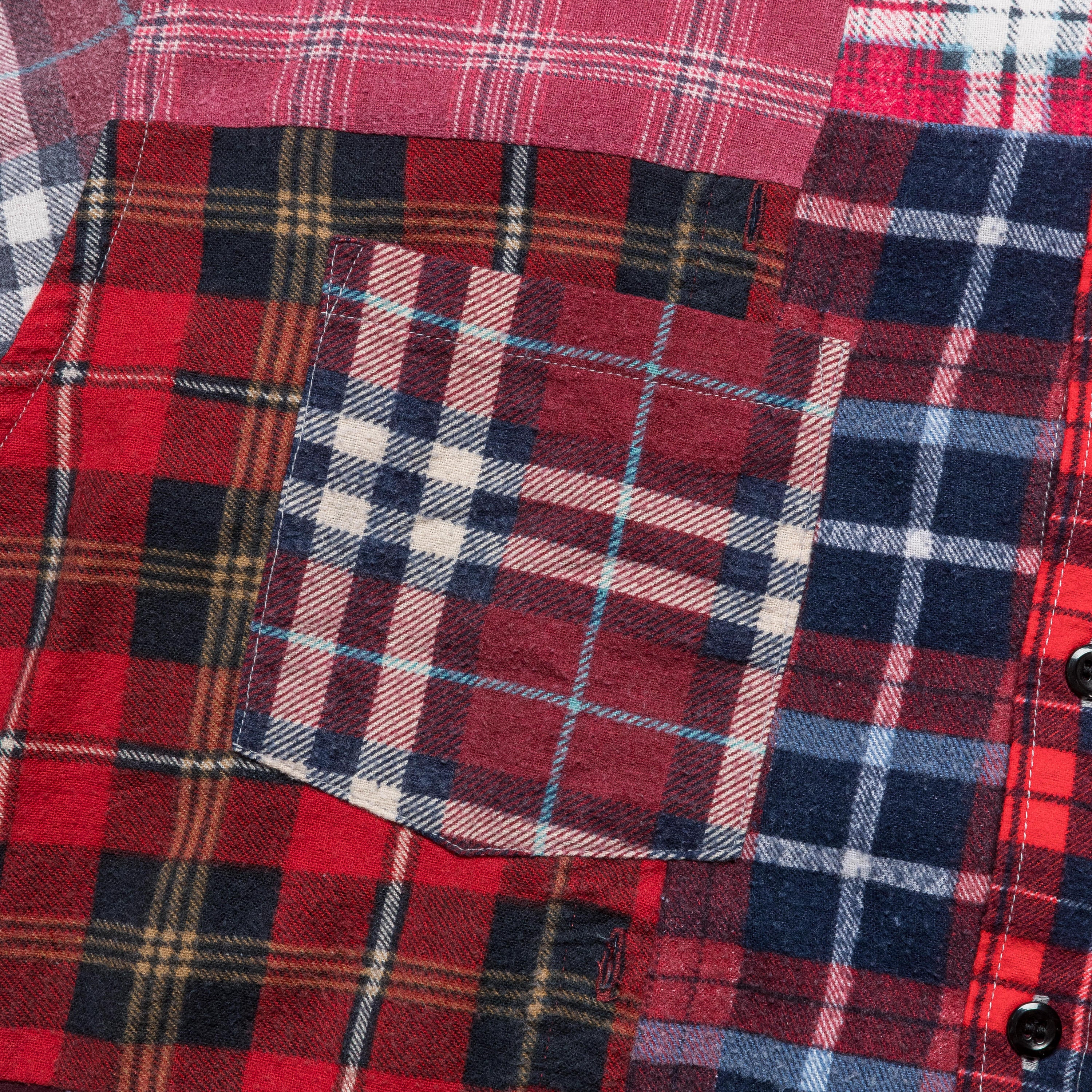 Rebuild Flannel Straight Hem Shirt SS25 - Large #8 - Image 4