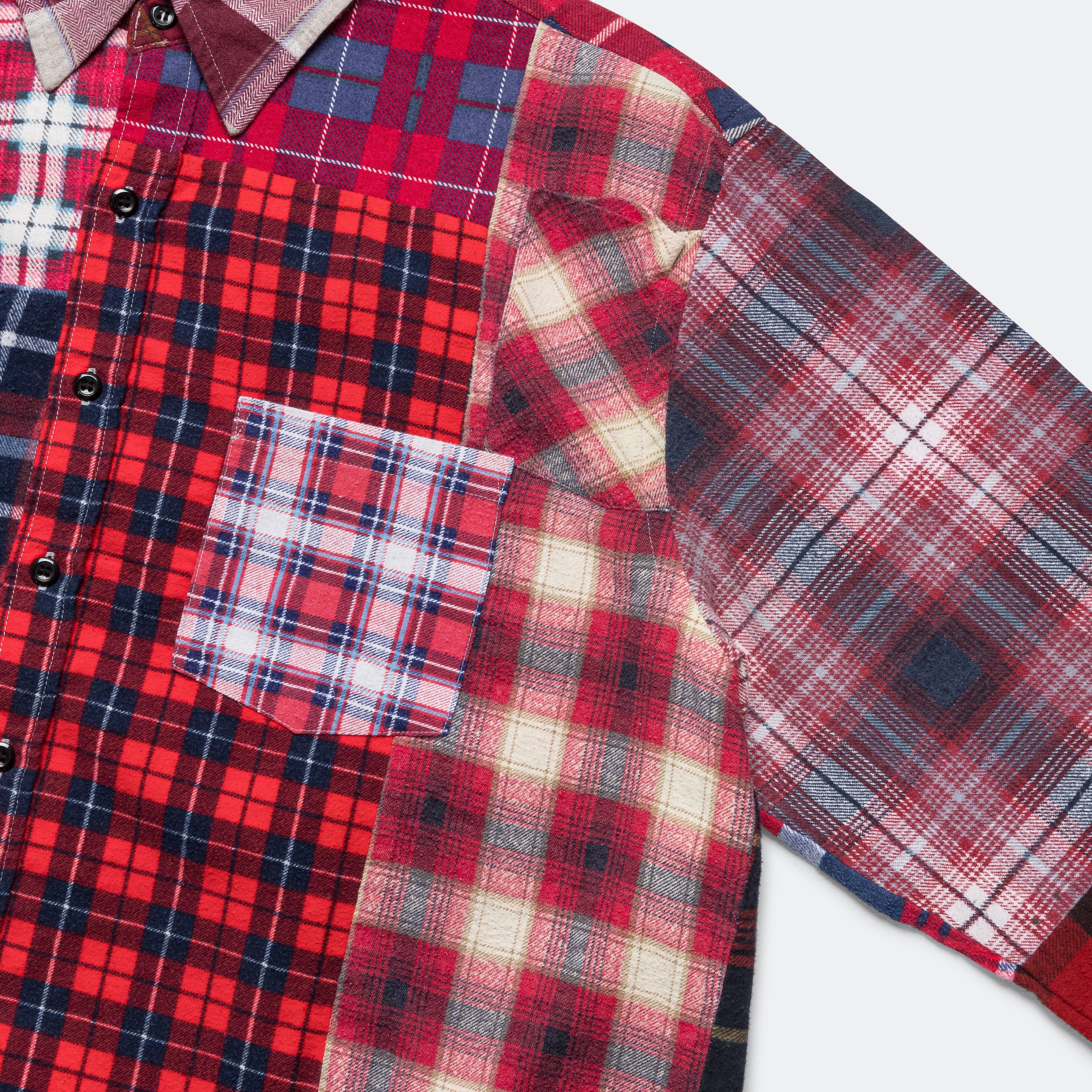 Rebuild Flannel Straight Hem Shirt SS25 - Large #8 - Image 5