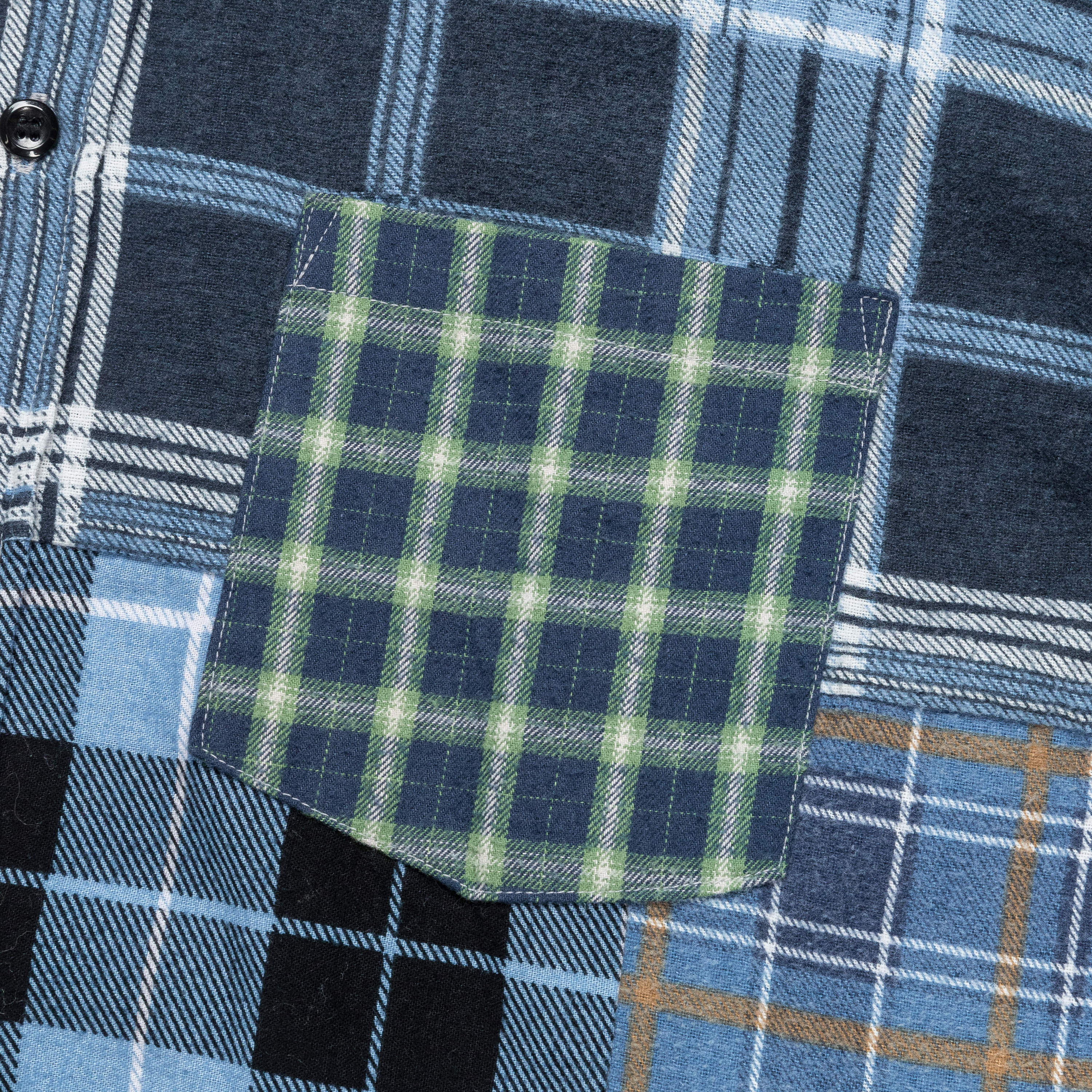 Rebuild Flannel Straight Hem Shirt SS25 - Small #1 - Image 4