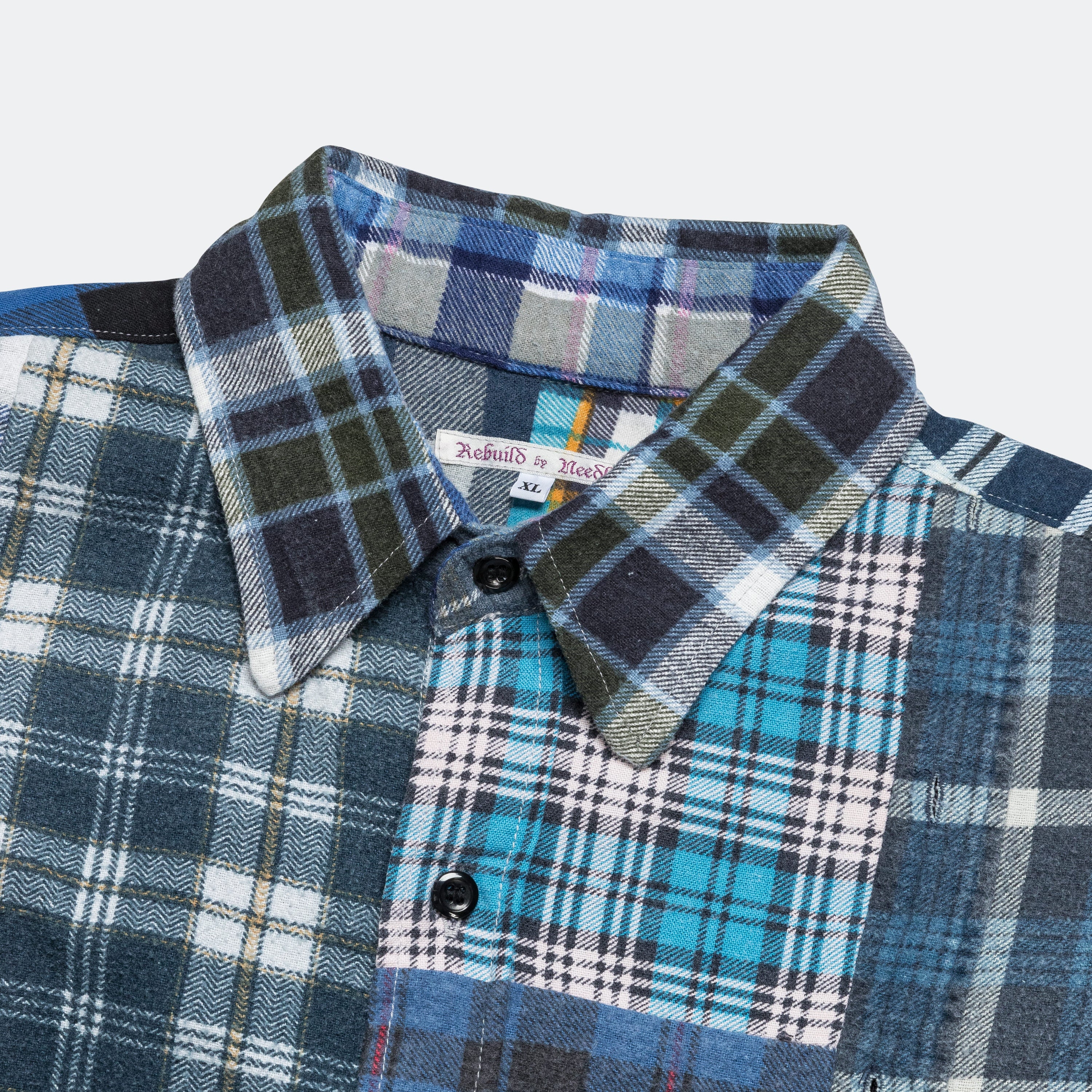 Rebuild Flannel Straight Hem Shirt SS25 - X-Large #3 - Image 3