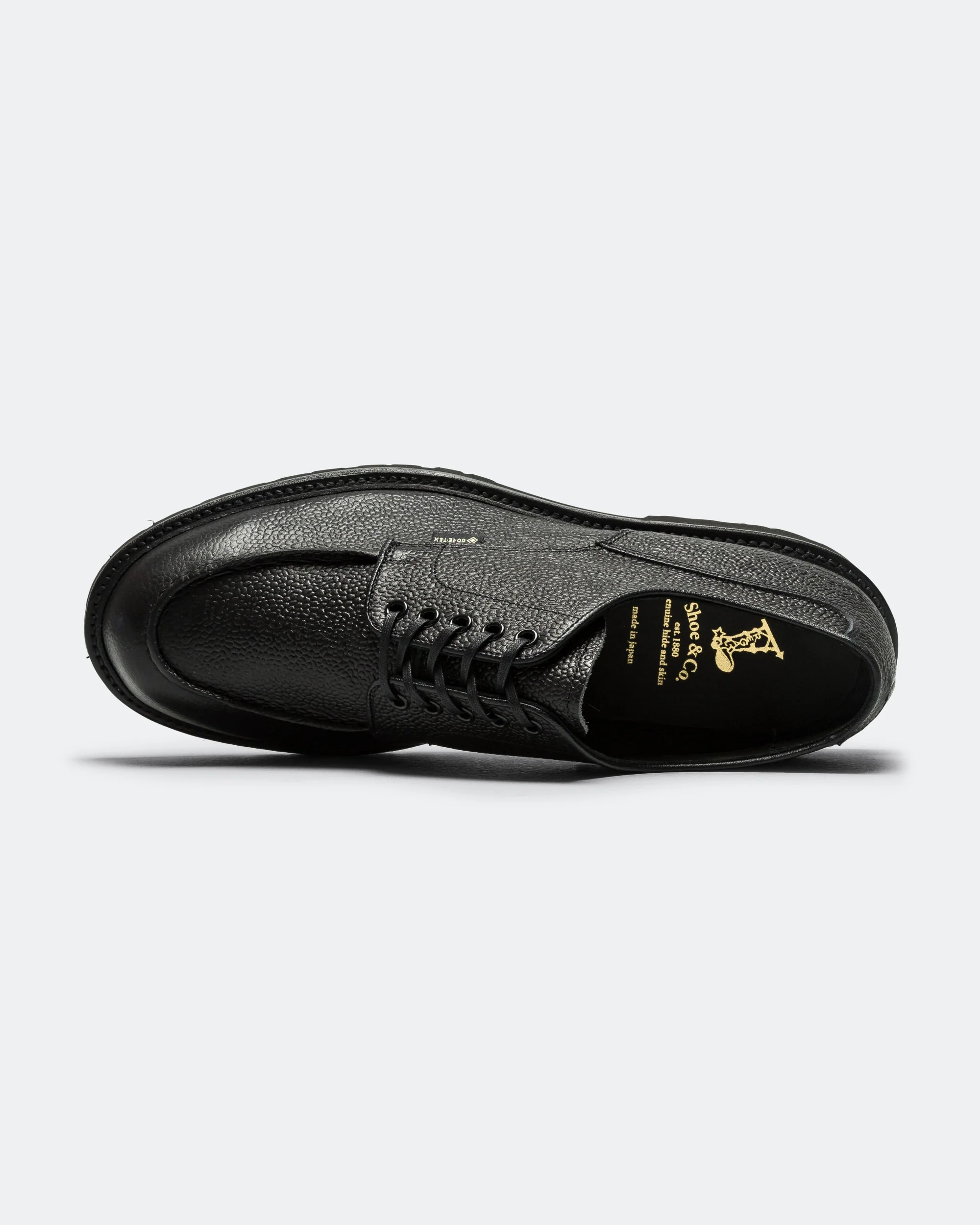 U-Tip Derby GORE-TEX - Pebbled Black Leather - Image 4