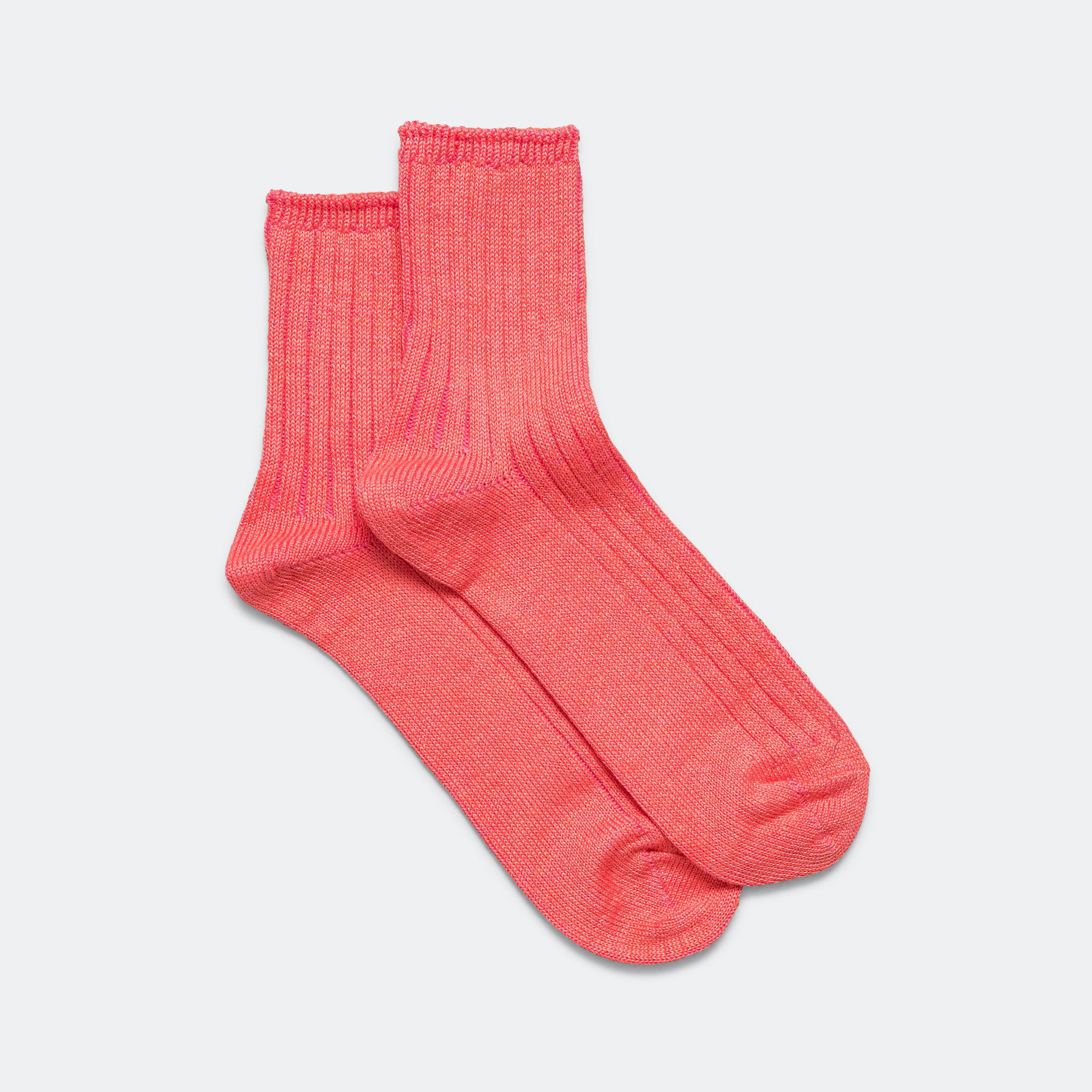 Ribbed Ankle Sock - Pink - Image 2
