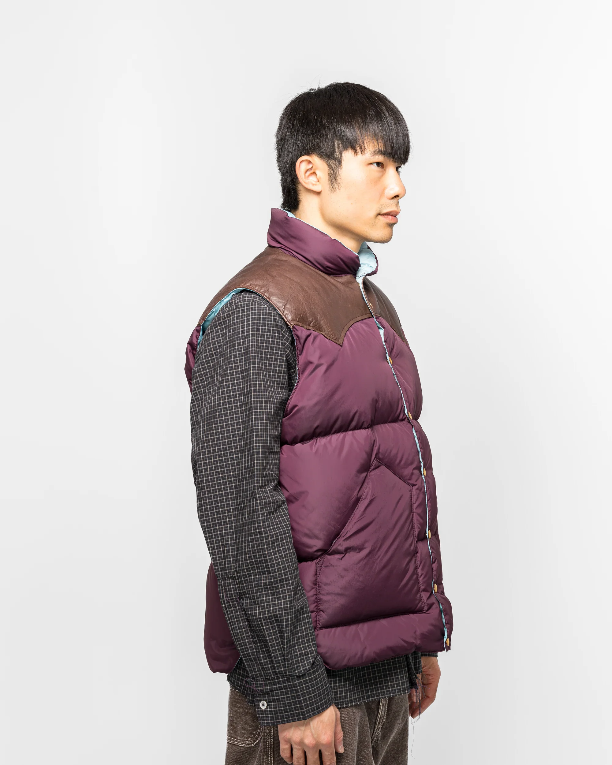 Down Vest - Plum - Image 3
