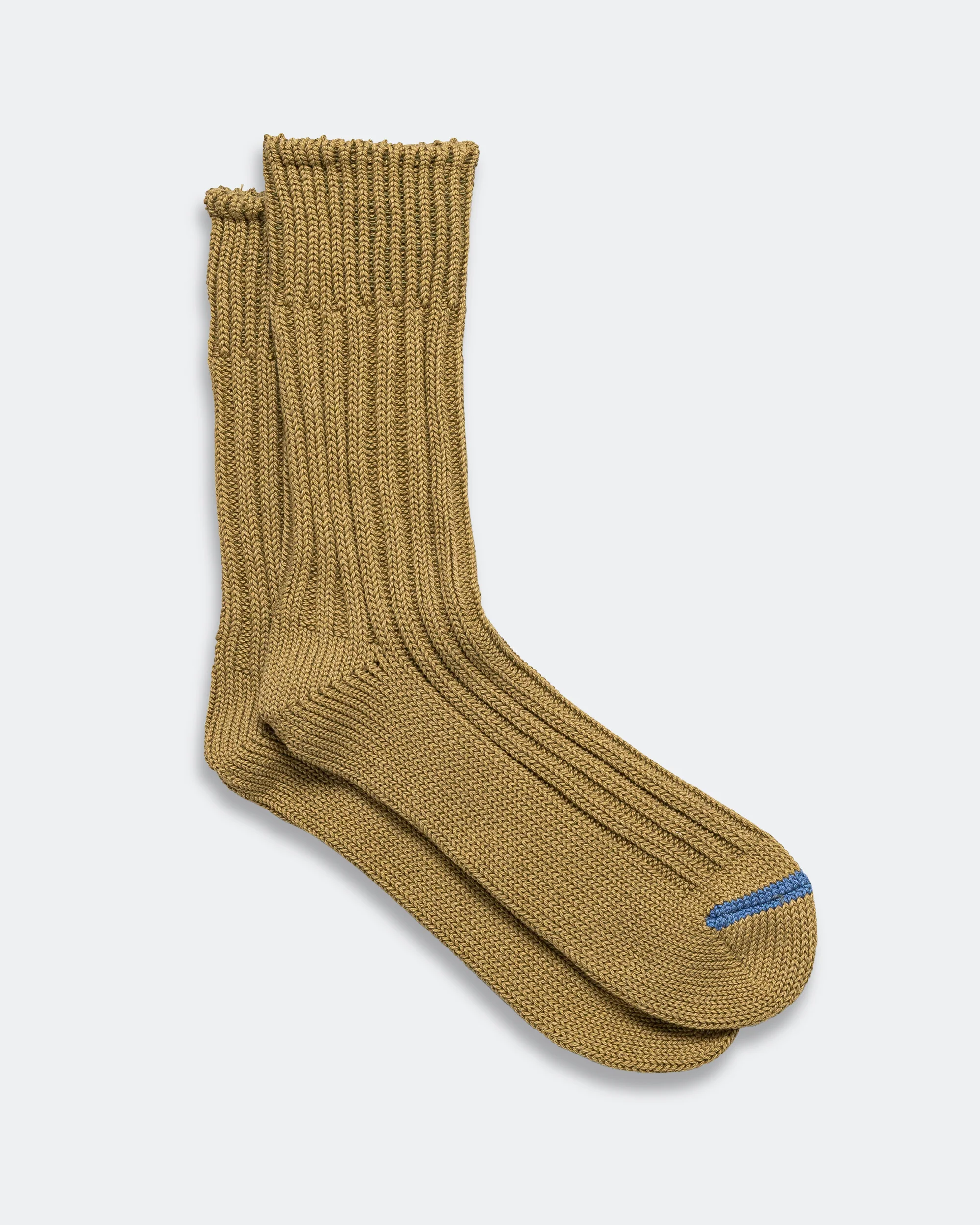 Chunky Ribbed Sock - Olive - Image 2