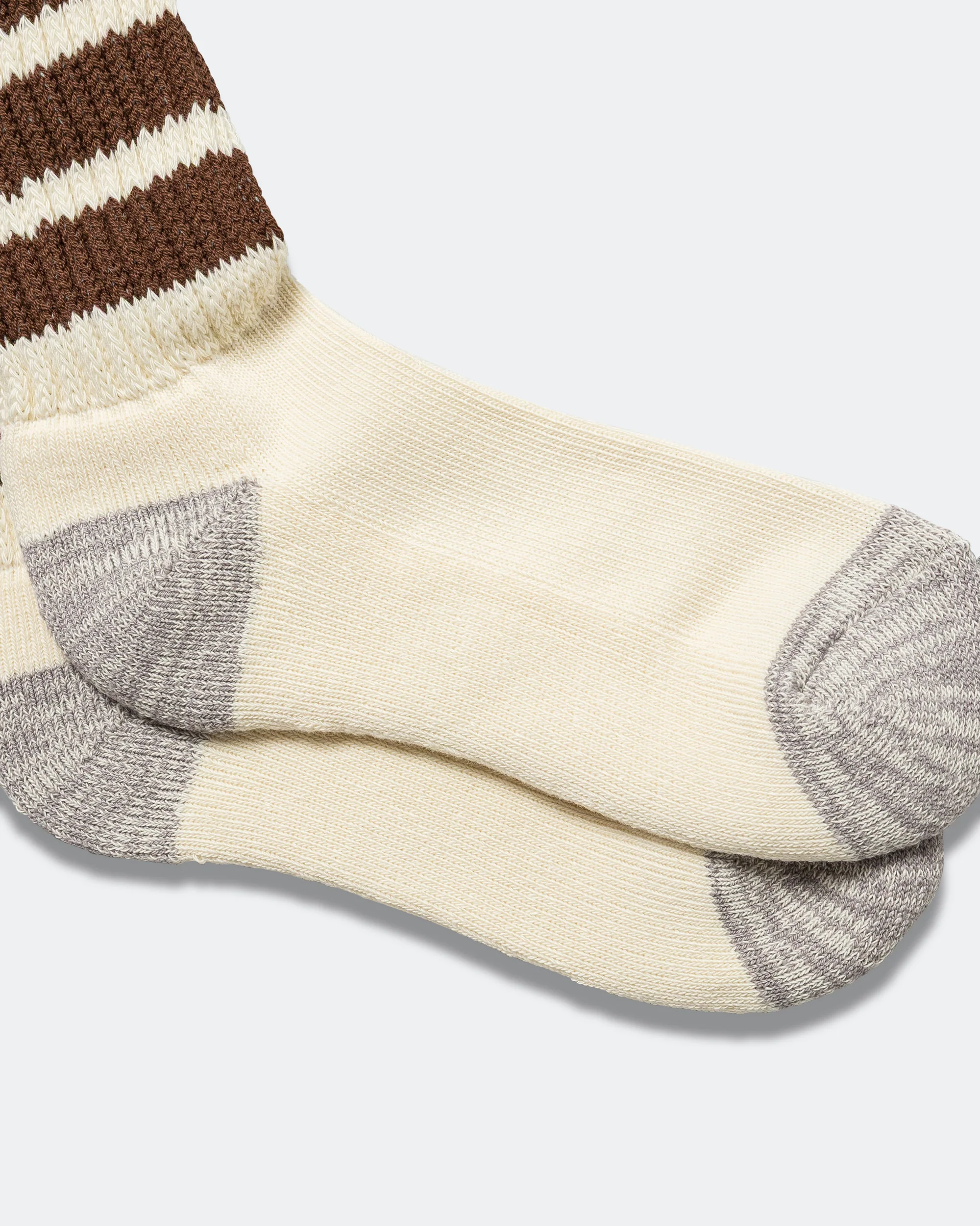 Coarse Ribbed Sock - Brown - Image 4