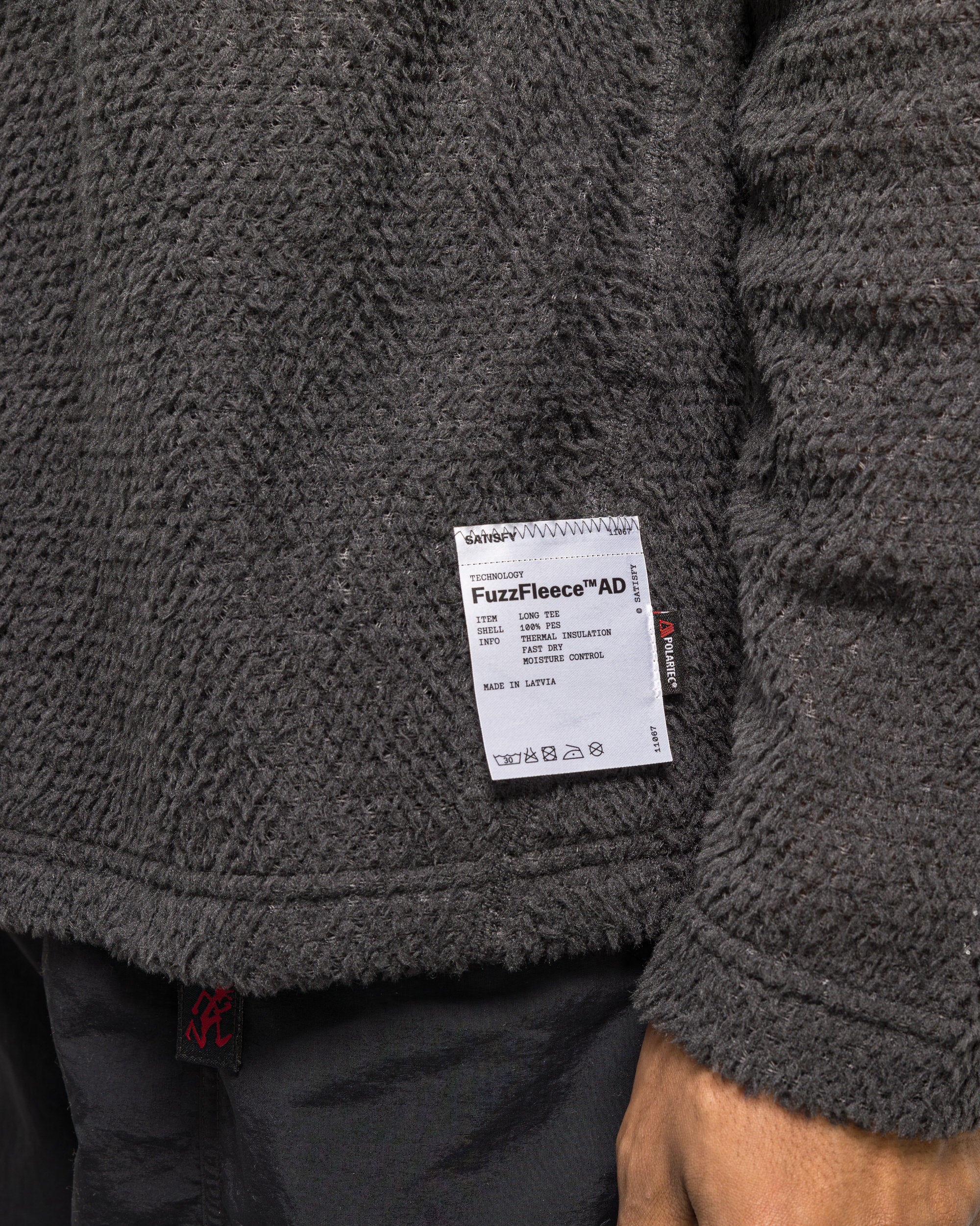 FuzzFleece AD Long Tee - Phantom - Image 5