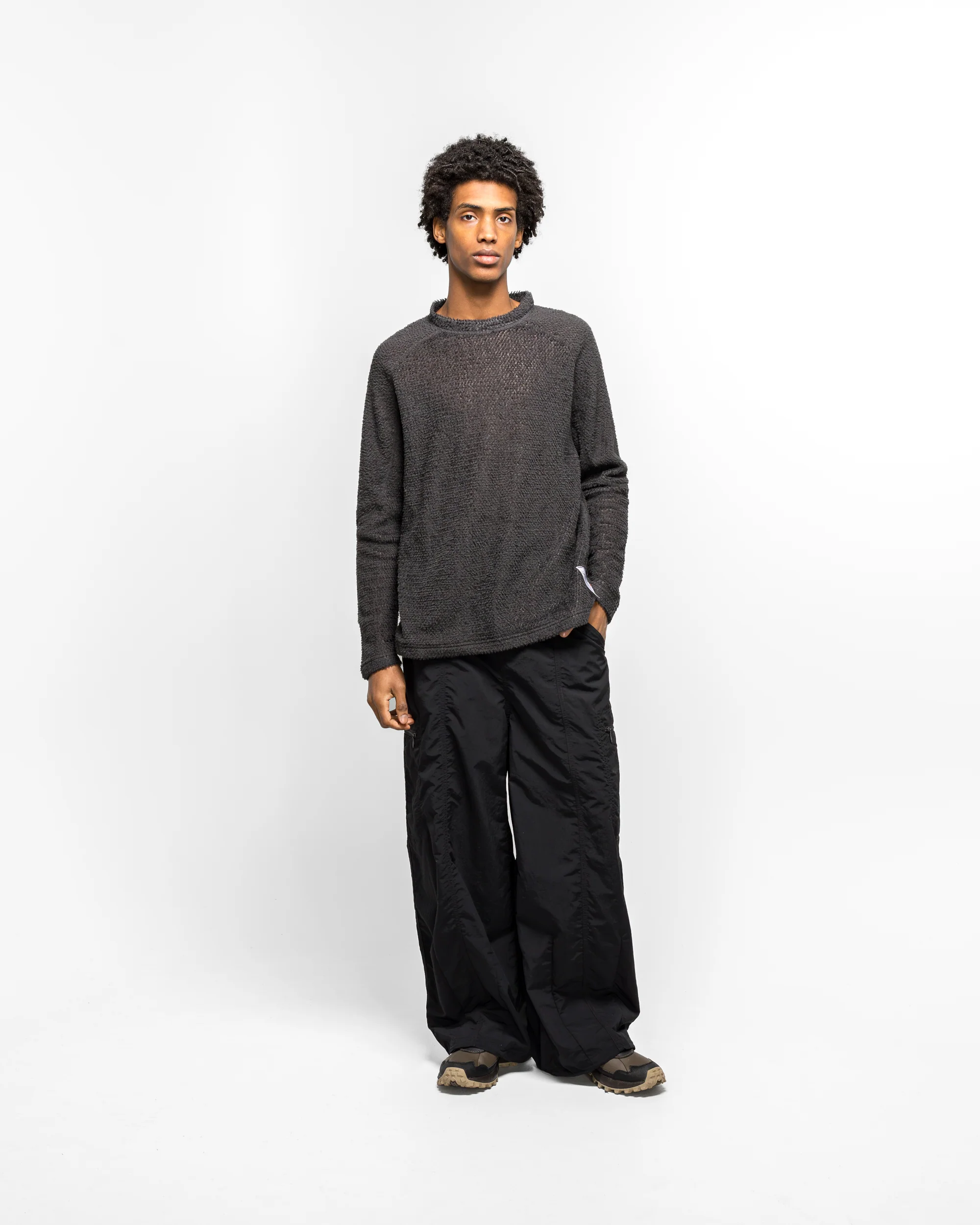 FuzzFleece AD Long Tee - Phantom - Image 6