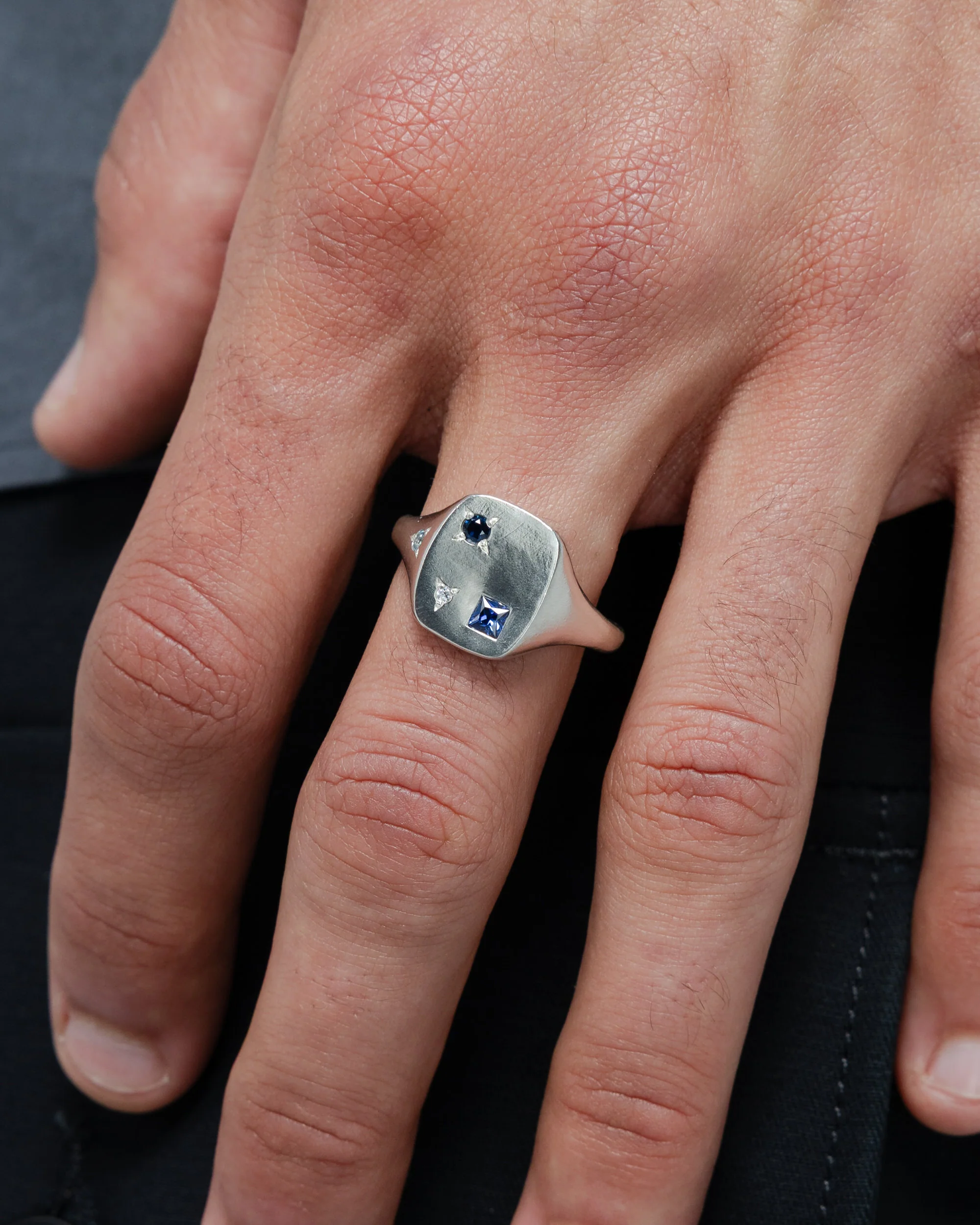 Paris Ring 2.0 - 925 Silver/Blue - Image 2