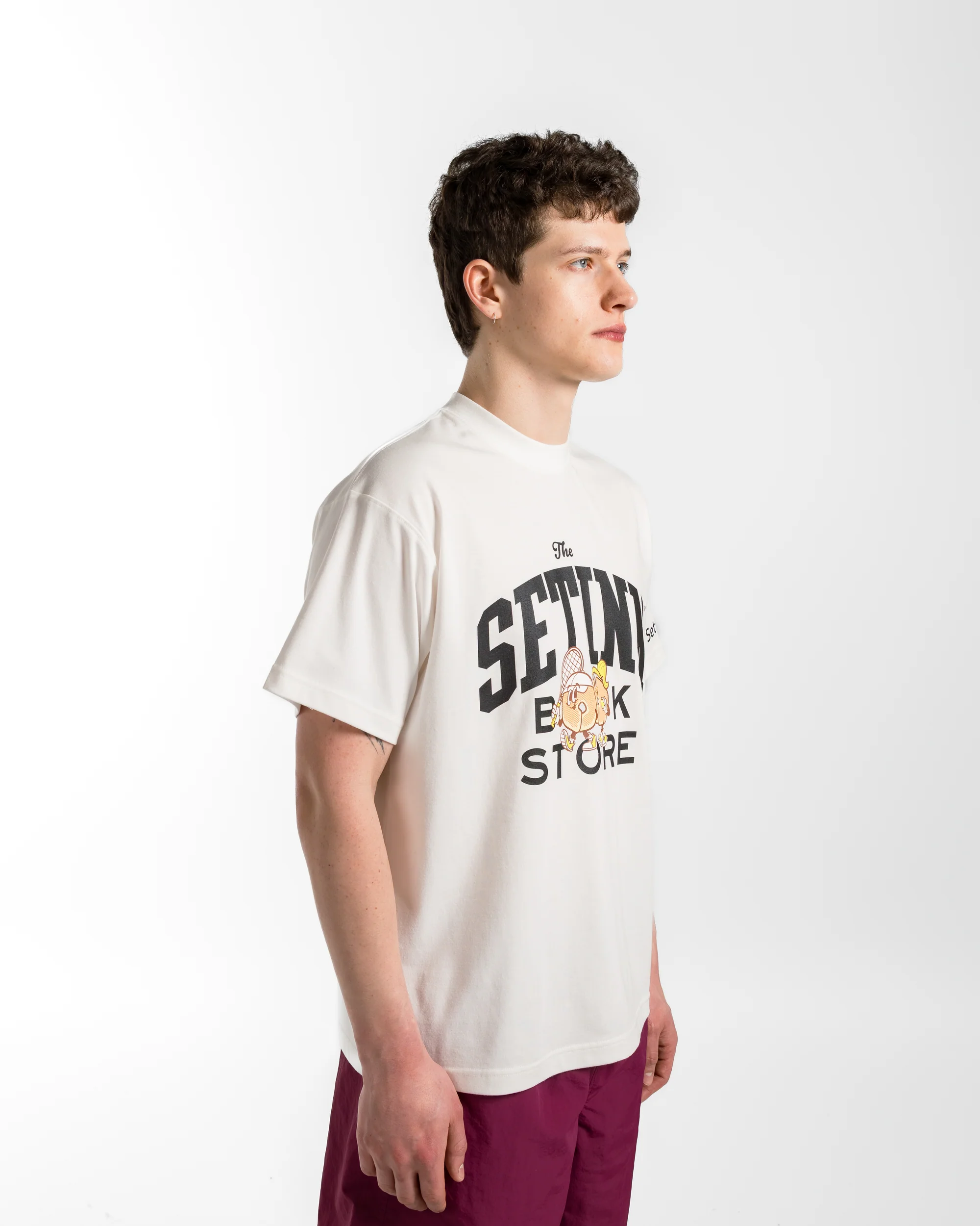 STN Bookstore Tee - White - Image 3